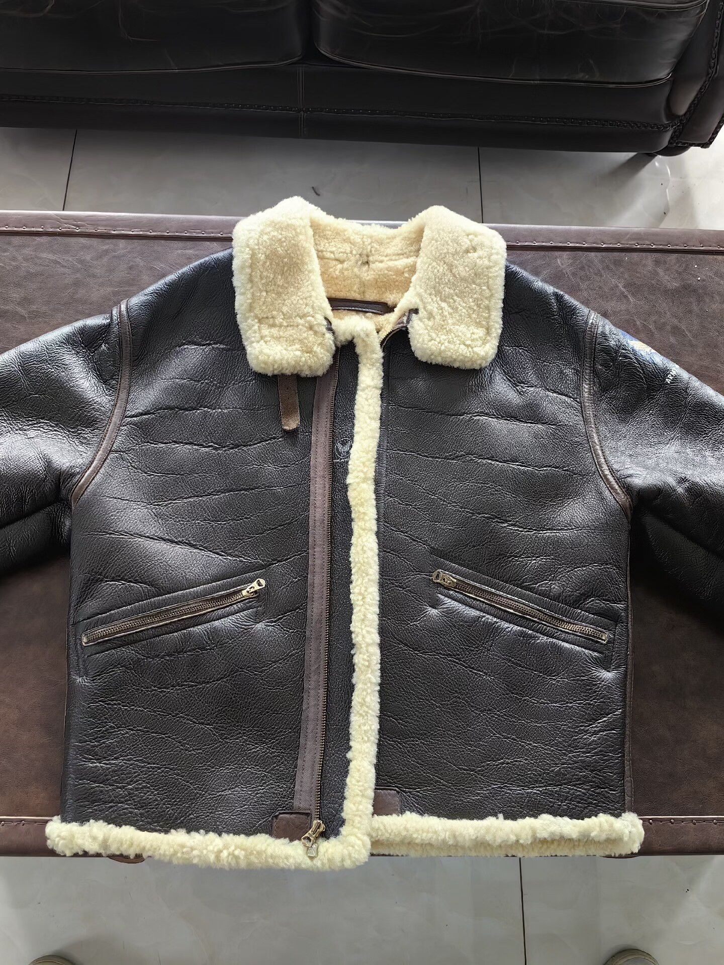 The Real McCoy's real mccoys D1 flight jacket sheepskin Size US S / EU 44-46 / 1 - 5 Thumbnail