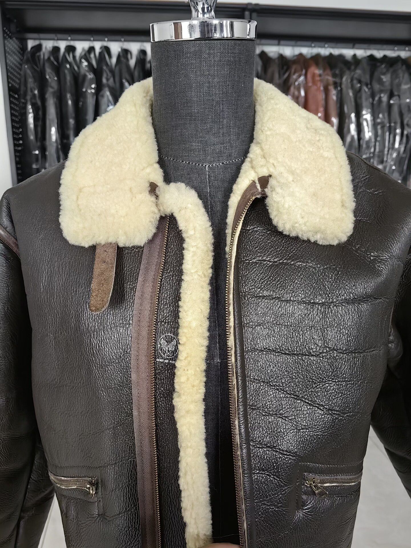 The Real McCoy's real mccoys D1 flight jacket sheepskin Size US S / EU 44-46 / 1 - 9 Thumbnail
