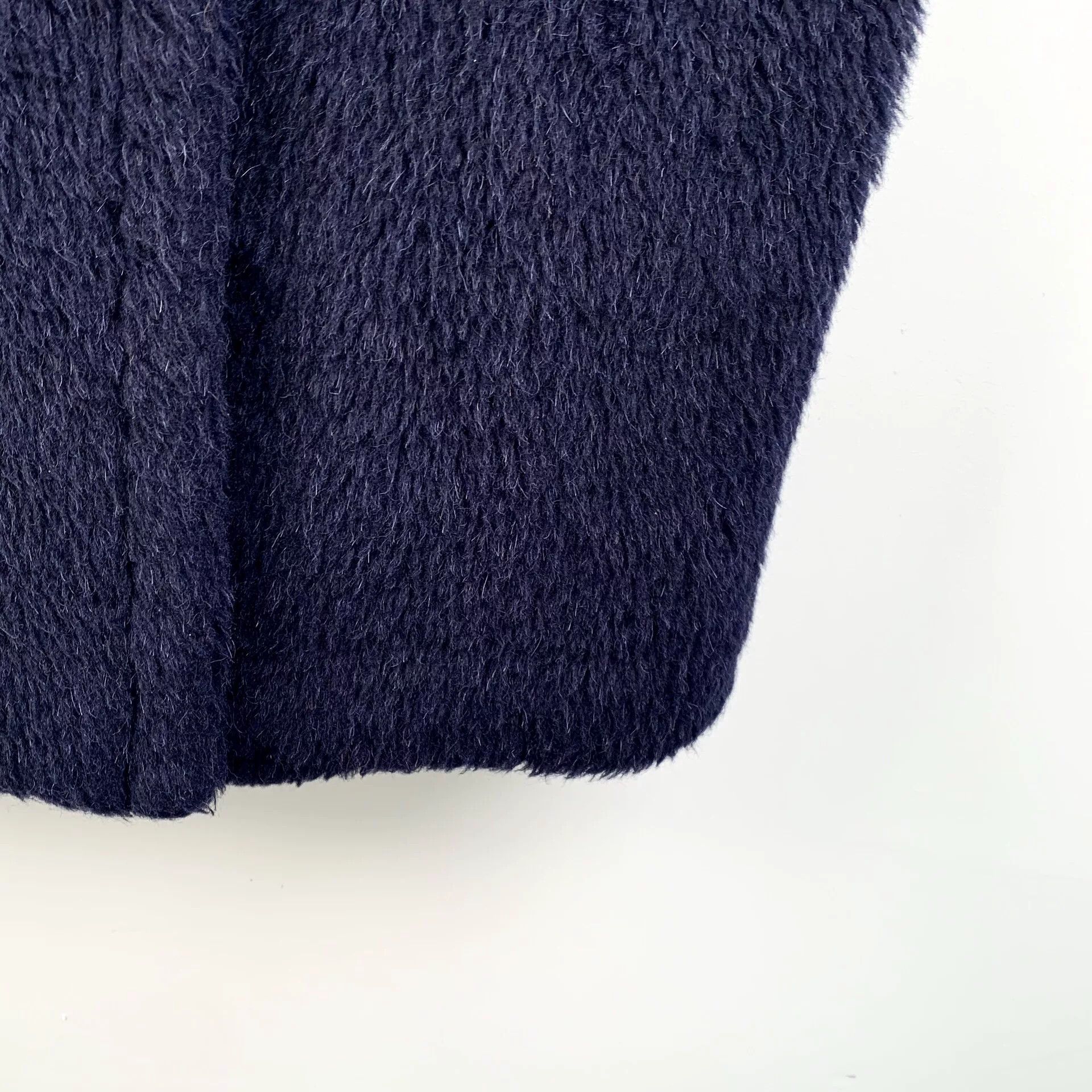 Max Mara maxmara teddy navy double-breasted coat Size US S / EU 44-46 / 1 - 4 Thumbnail