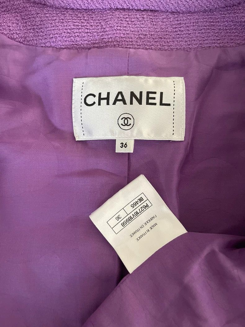 Chanel Chanel 2020 Resort Purple Four-Pocket Jacket Size US S / EU 44-46 / 1 - 3 Thumbnail