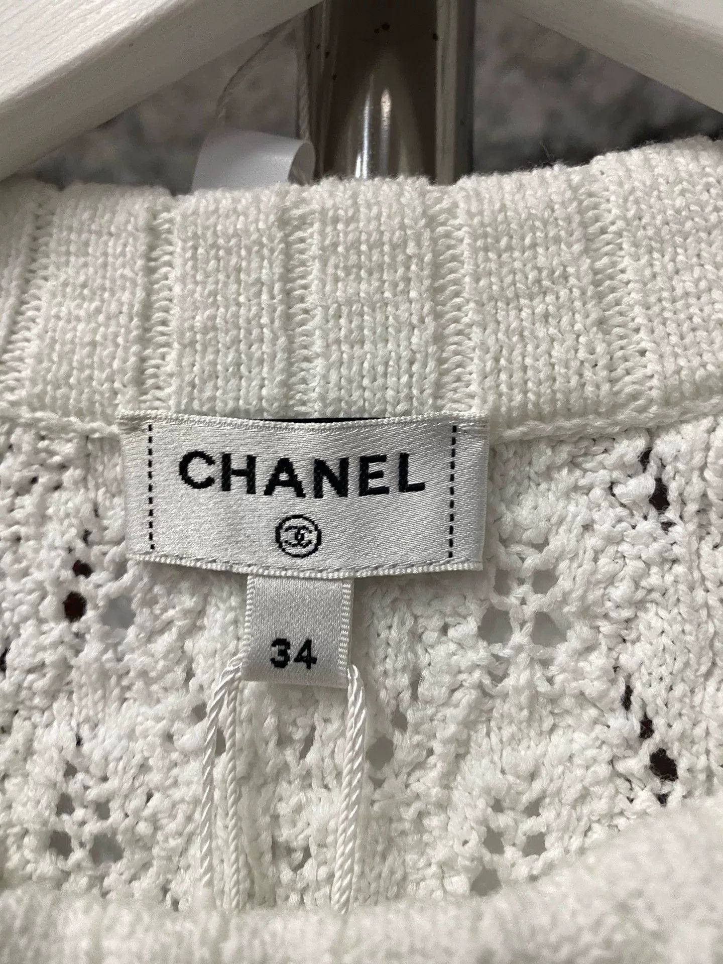 Chanel Chanel Camellia Hollow Knit Top Size US XS / EU 42 / 0 - 6 Thumbnail