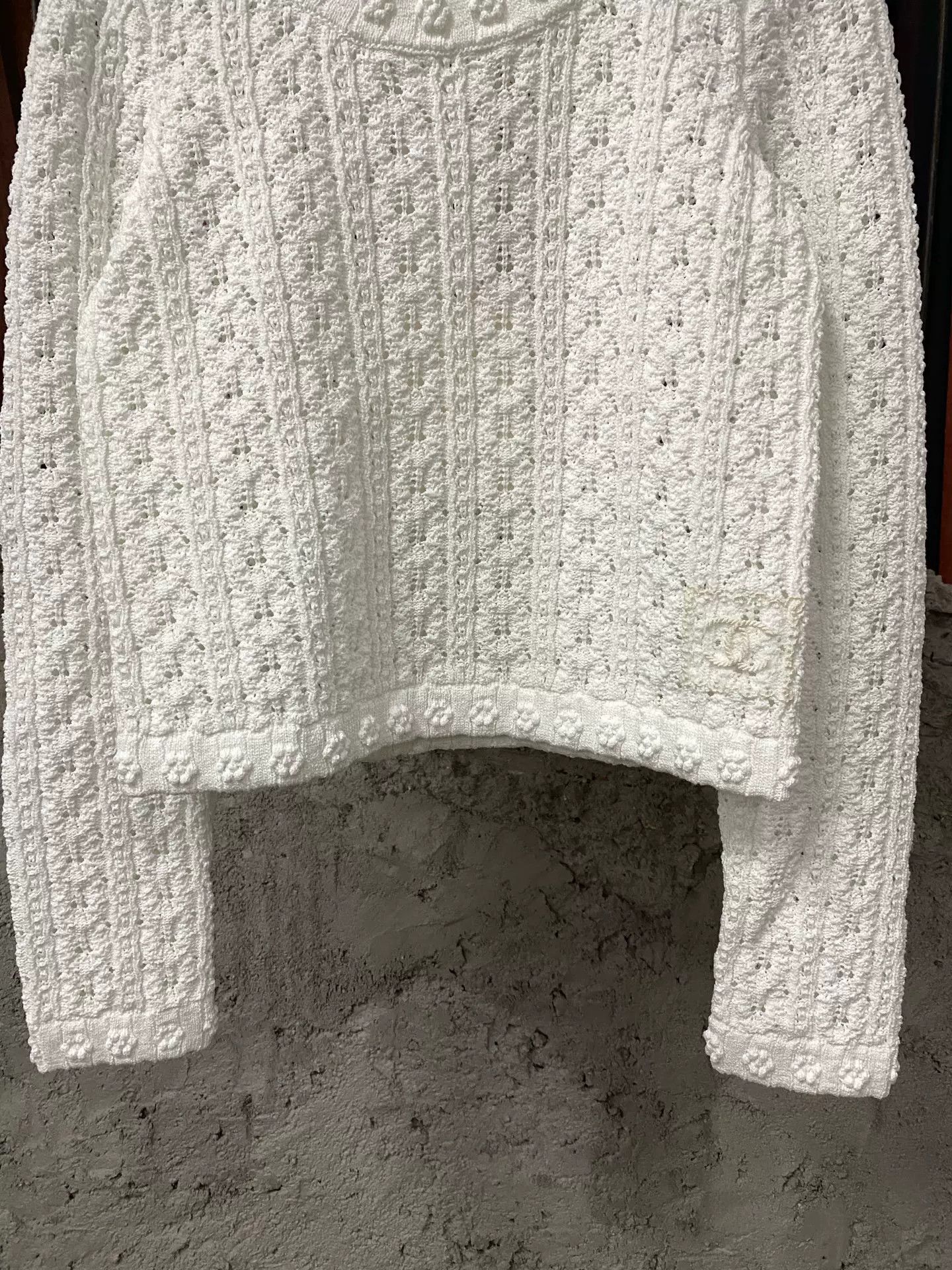 Chanel Chanel Camellia Hollow Knit Top Size US XS / EU 42 / 0 - 4 Thumbnail