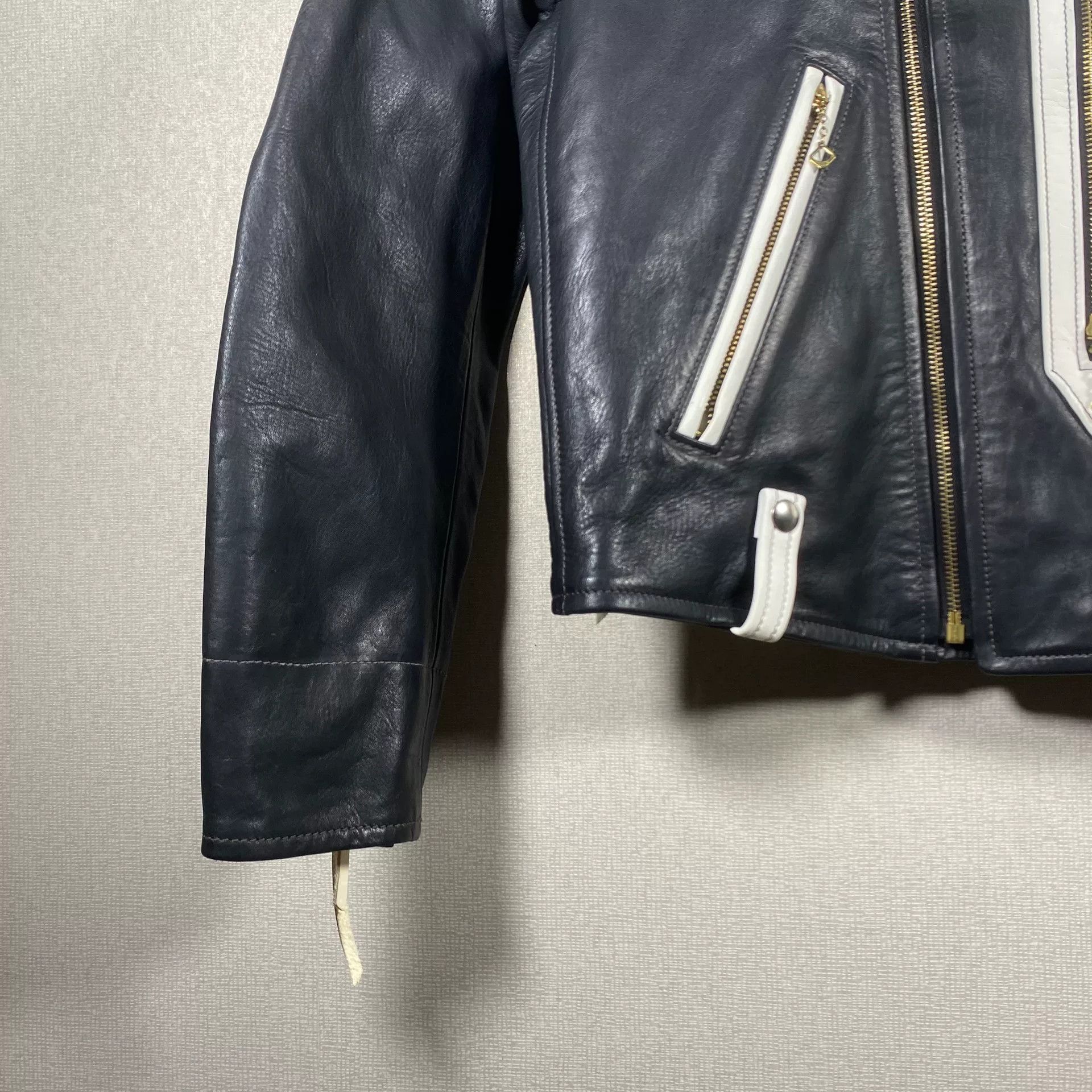 The Real McCoy's The Real McCoys BUCO J-24 Color Block Leather Jacket Size US M / EU 48-50 / 2 - 2 Thumbnail