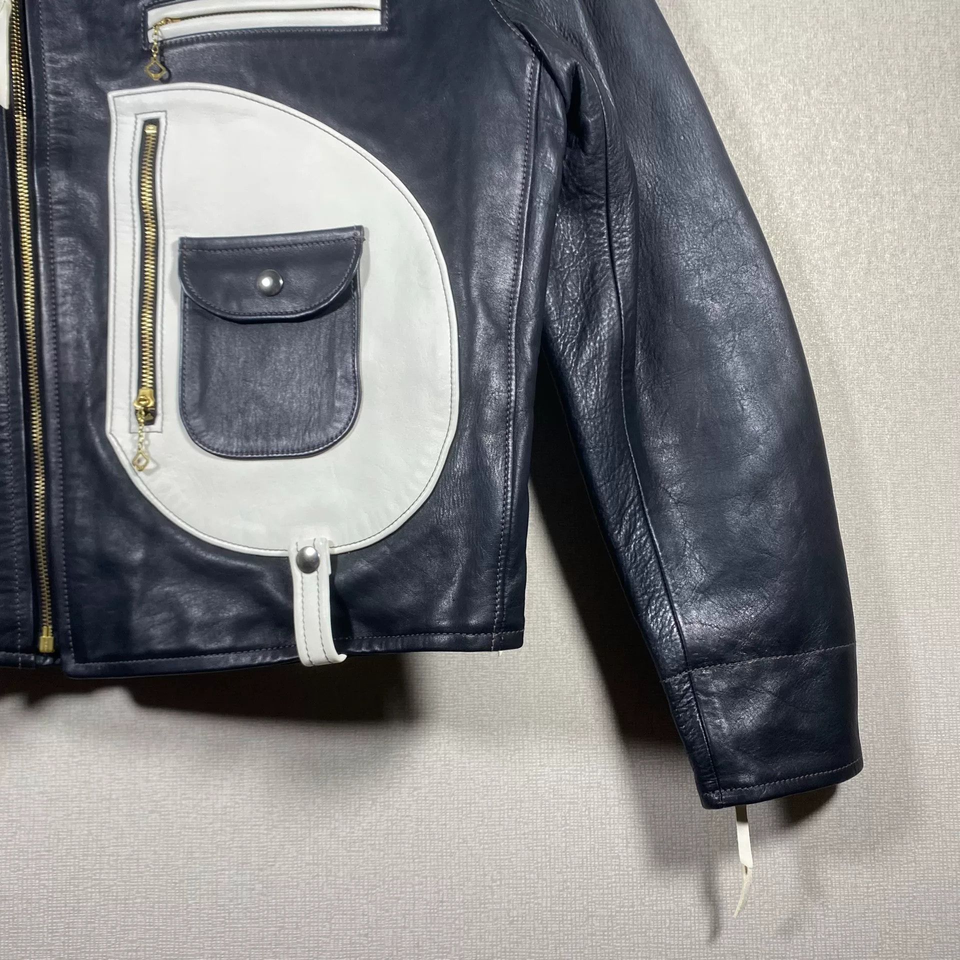 The Real McCoy's The Real McCoys BUCO J-24 Color Block Leather Jacket Size US M / EU 48-50 / 2 - 3 Thumbnail