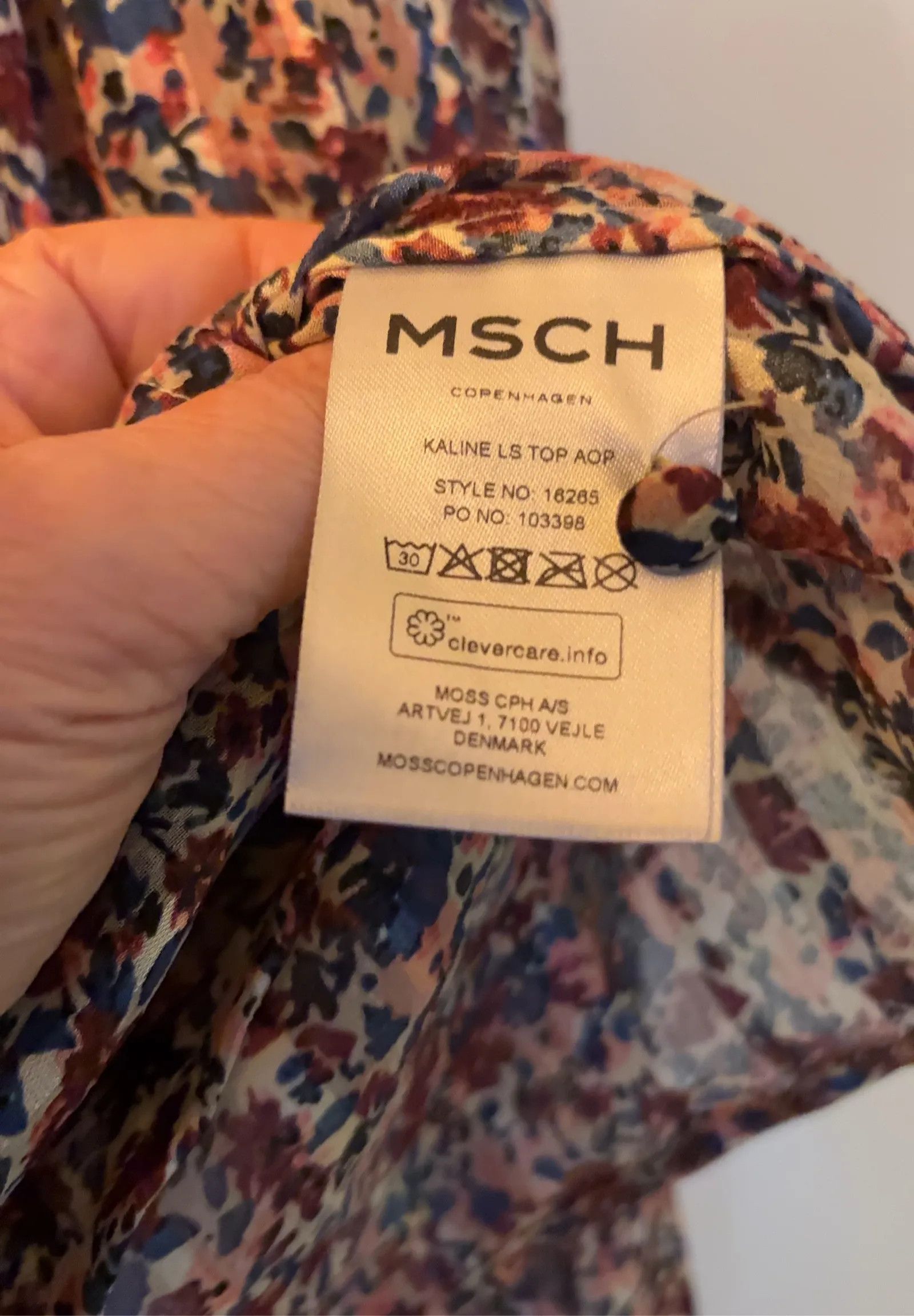 Moss Msch Copenhagen Kaline ls top Blouse Size M / US 6-8 / IT 42-44 - 3 Thumbnail