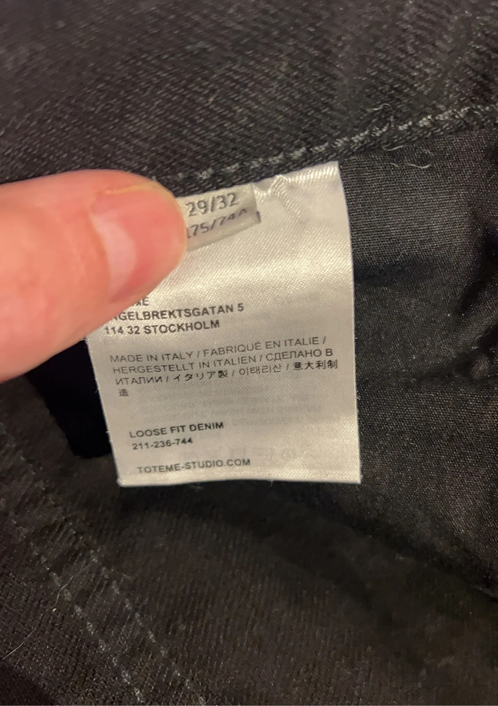 Toteme Toteme Loose fit Denim Jeans Size 29" - 3 Thumbnail