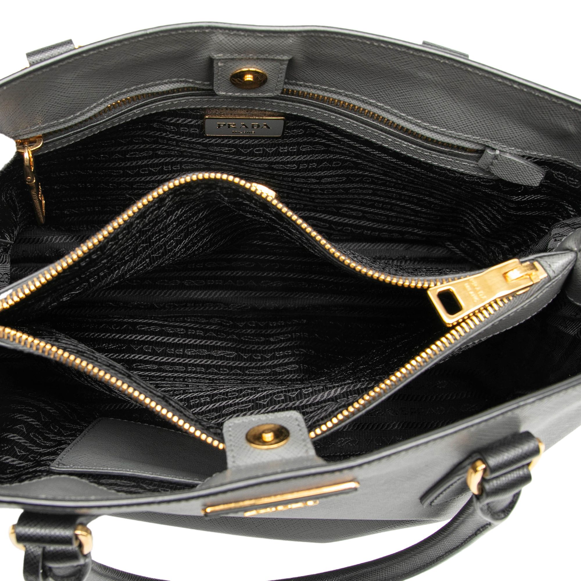 Prada Prada Medium Bicolor Saffiano Lux Galleria Satchel Size ONE SIZE - 4 Thumbnail