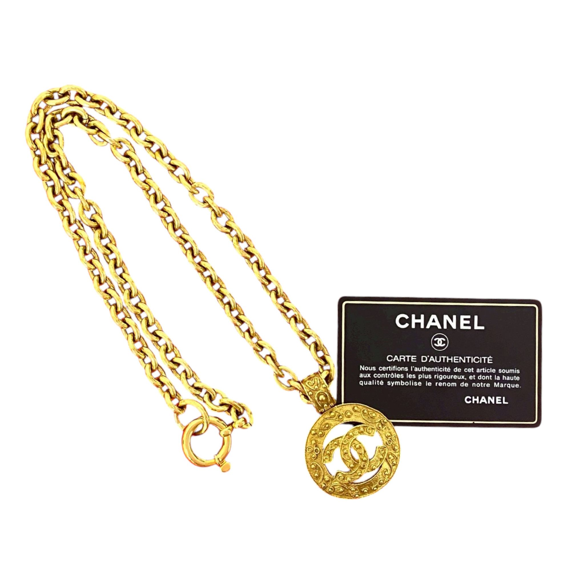 Chanel Chanel CC Gold Plated Medallion Chain Necklace Size ONE SIZE - 5 Thumbnail