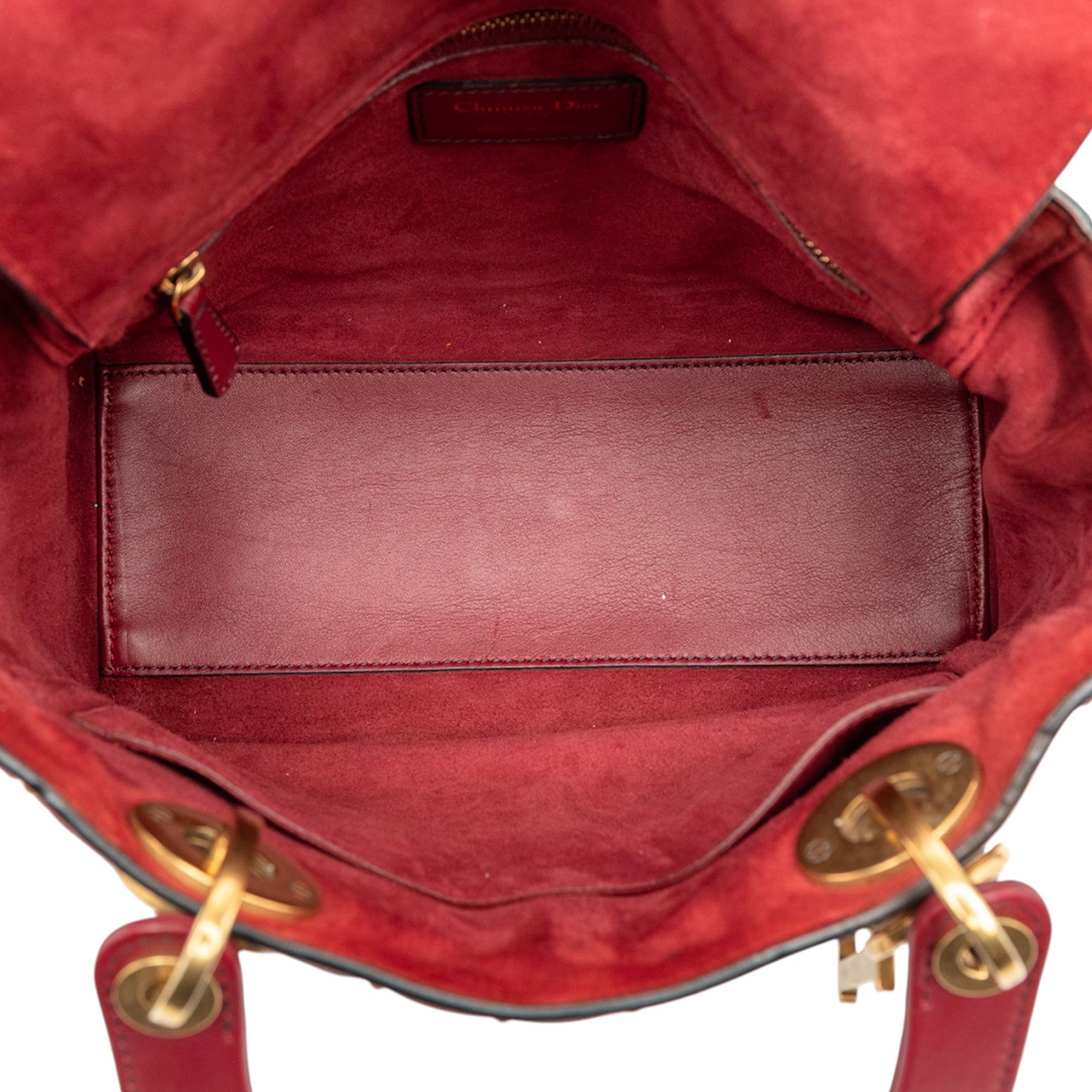 Dior Dior Medium Lambskin Cannage Studded Supple Lady Dior Size ONE SIZE - 4 Thumbnail