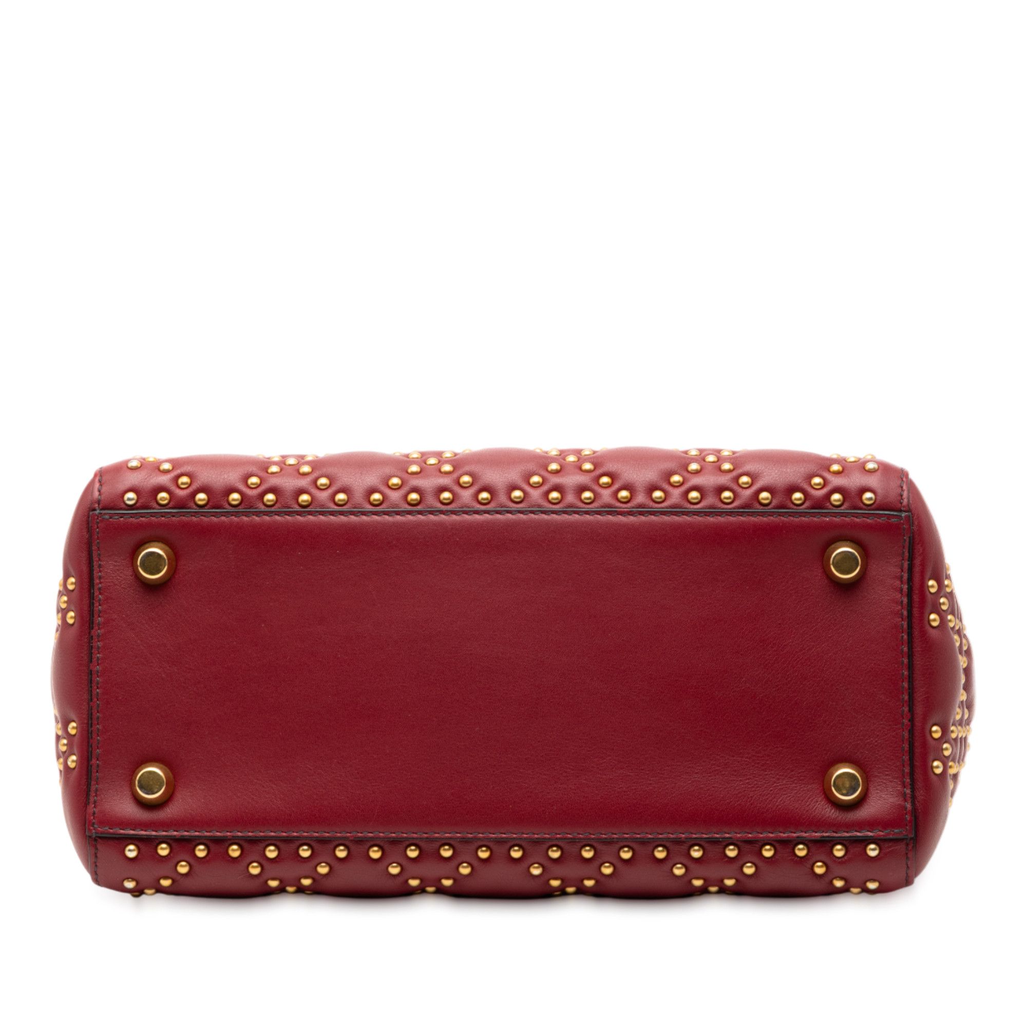 Dior Dior Medium Lambskin Cannage Studded Supple Lady Dior Size ONE SIZE - 3 Thumbnail