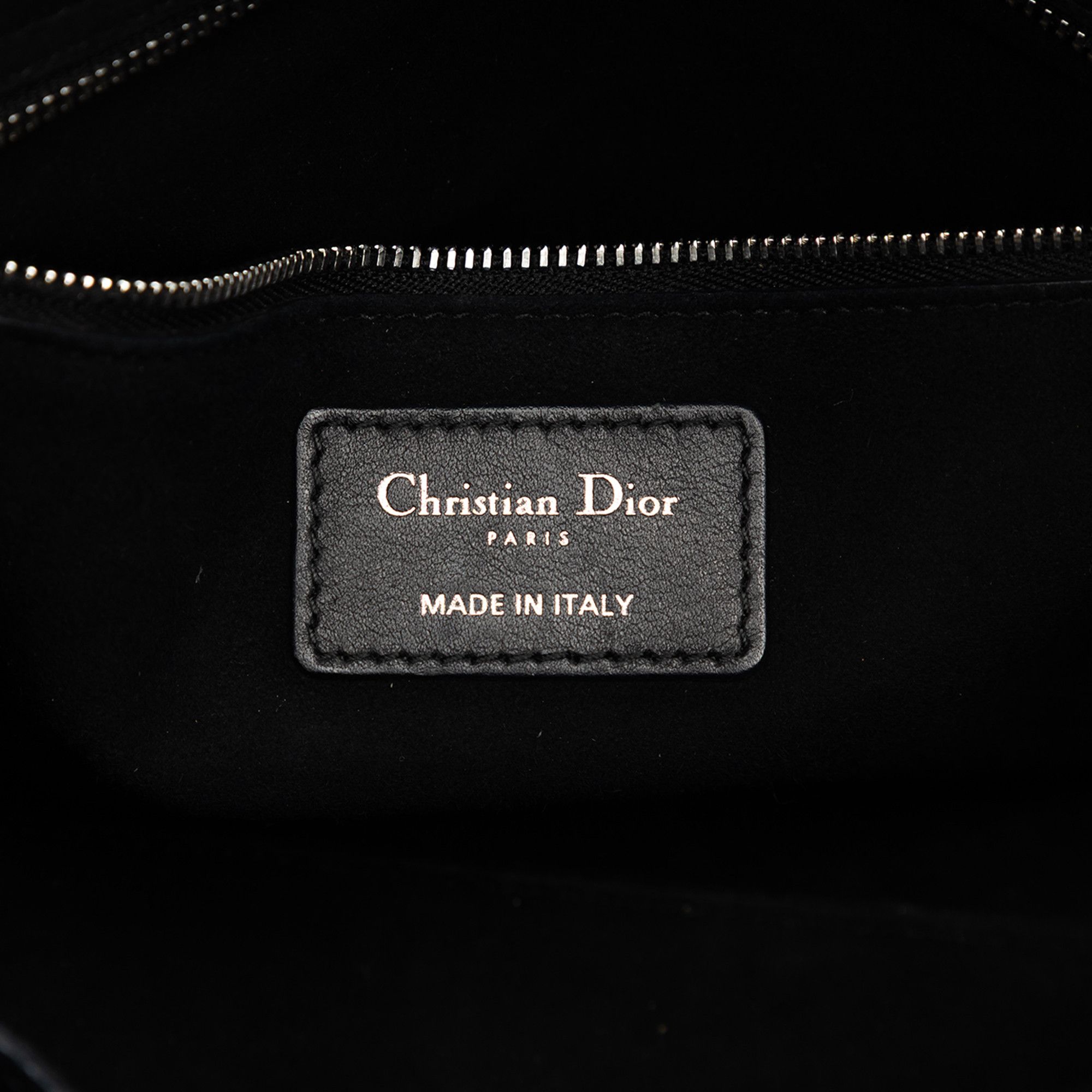 Dior Dior Medium Calfskin Cannage Embossed Flower Studded Supple Lady Dior Size ONE SIZE - 5 Thumbnail