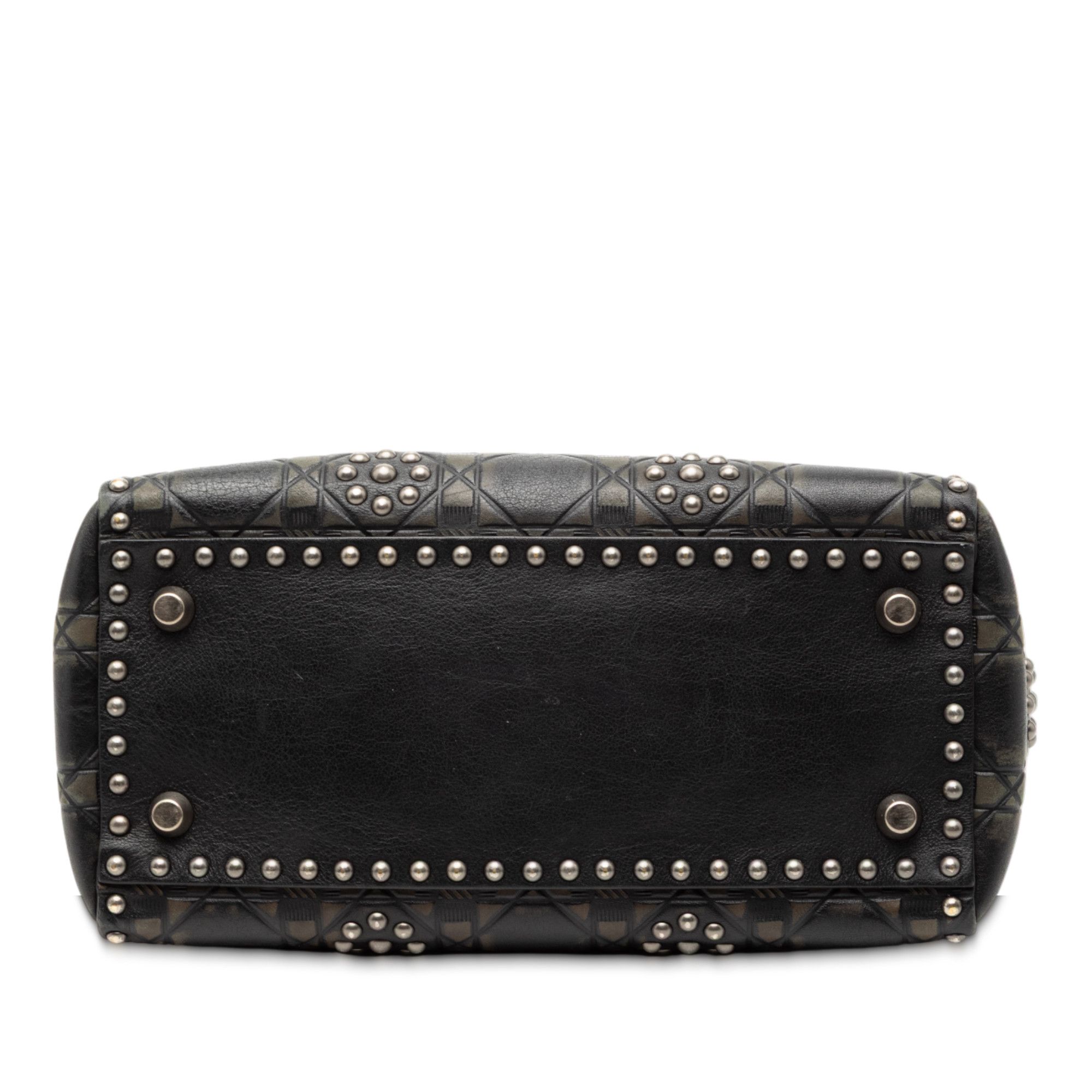 Dior Dior Medium Calfskin Cannage Embossed Flower Studded Supple Lady Dior Size ONE SIZE - 3 Thumbnail