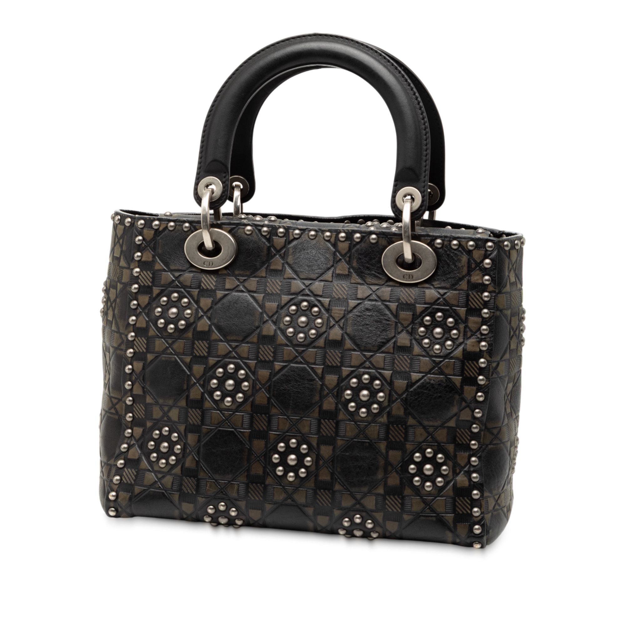 Dior Dior Medium Calfskin Cannage Embossed Flower Studded Supple Lady Dior Size ONE SIZE - 2 Thumbnail