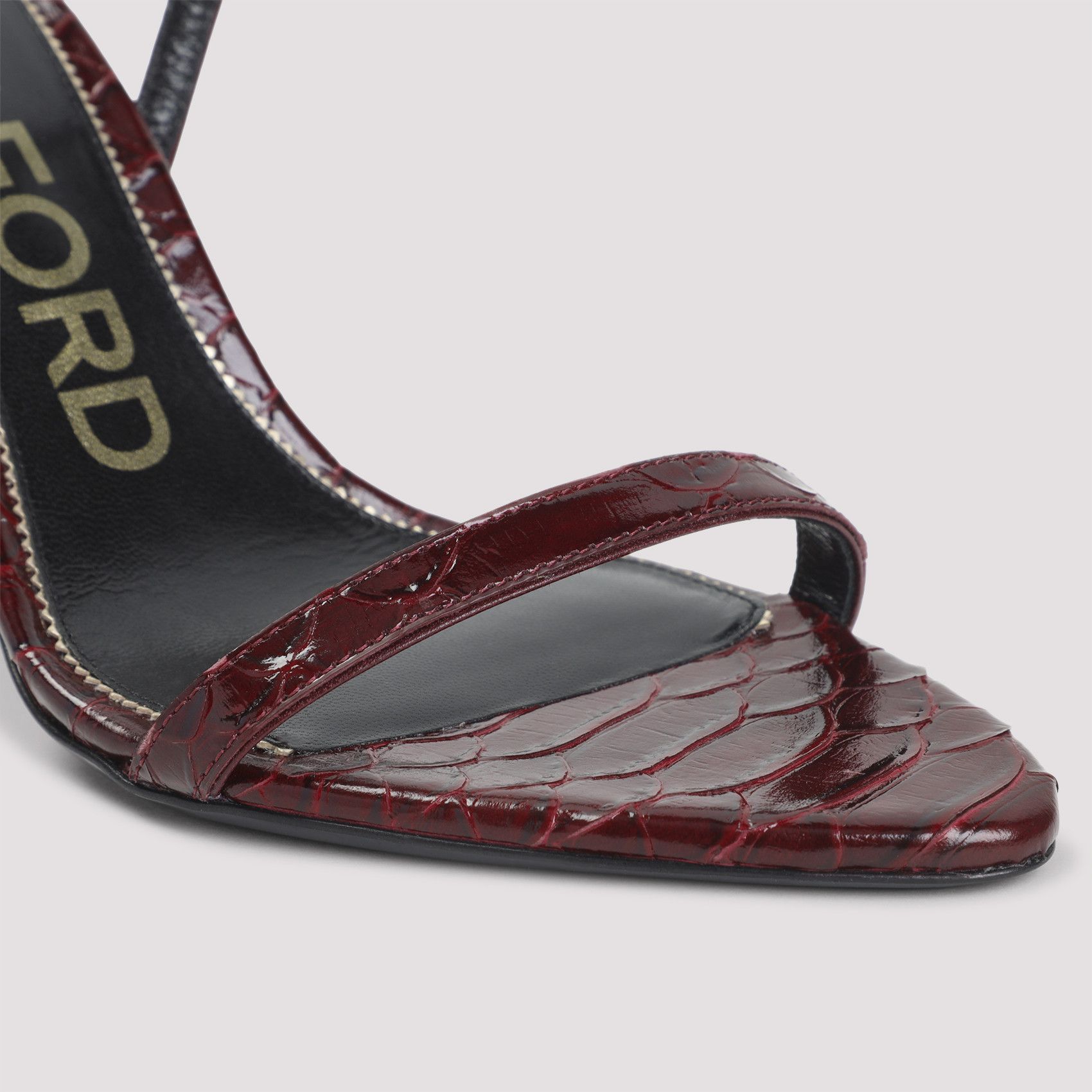 Tom Ford Tom Ford Semi Shiny Printed Python Sandals Size US 8 / IT 38 - 4 Thumbnail