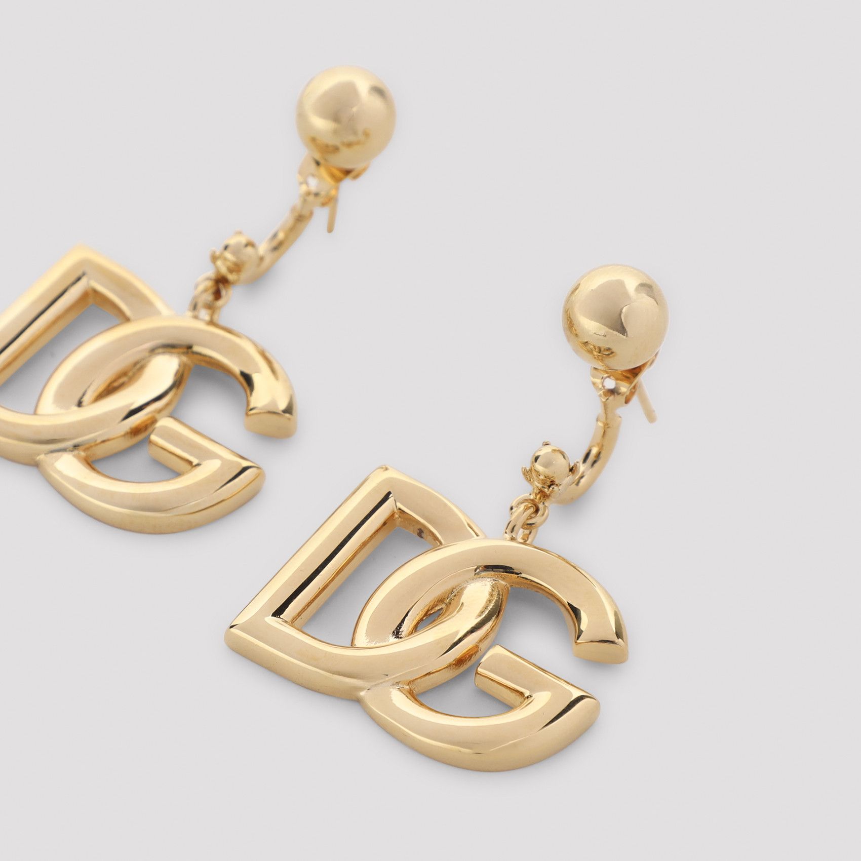 Dolce & Gabbana Dolce & Gabban Golden-tone DG Earrings Size ONE SIZE - 2 Thumbnail