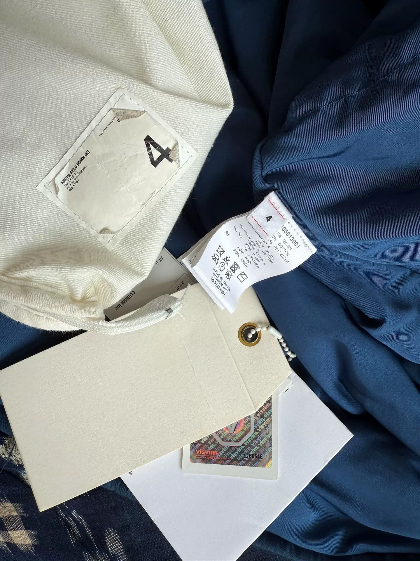 Visvim visvim krupa field down jacket in blue Size US L / EU 52-54 / 3 - 9 Thumbnail