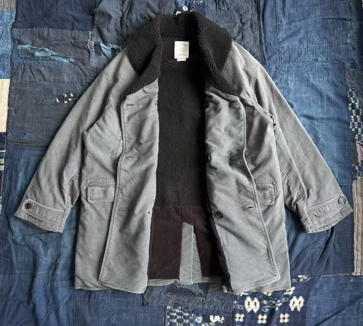 Visvim navy vintage style coat by visvim Size US L / EU 52-54 / 3 - 2 Thumbnail