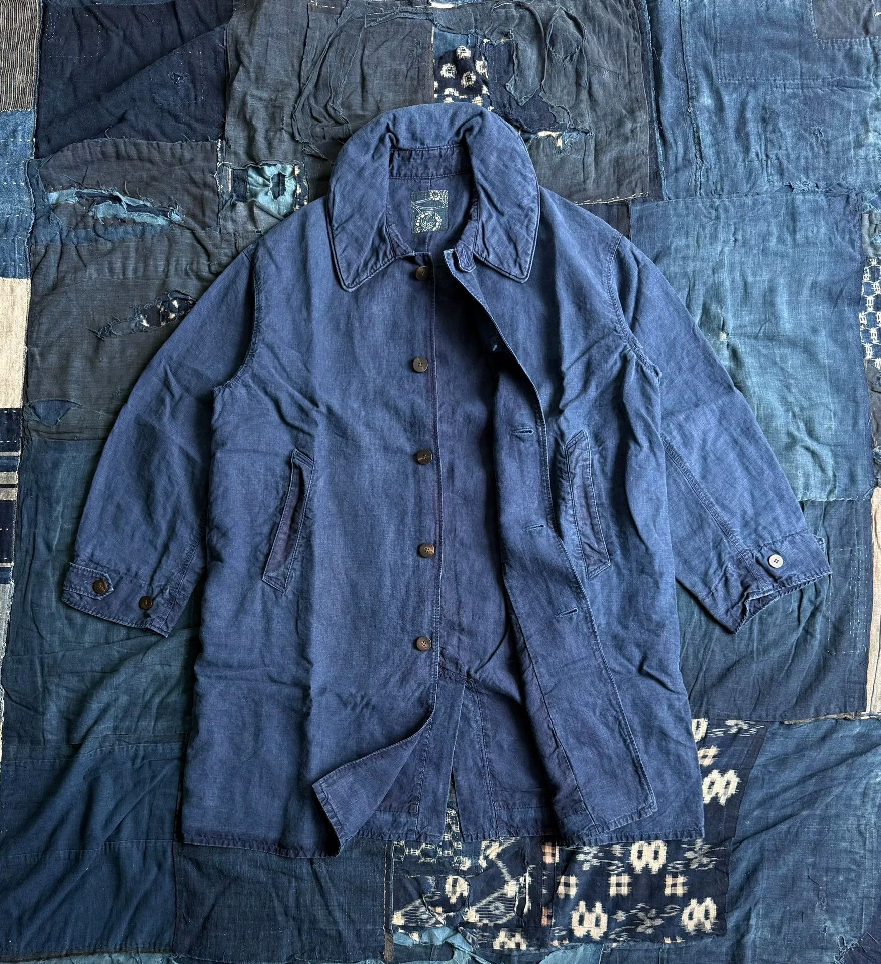 Visvim visvim indigo linen balmat parka coat Size US M / EU 48-50 / 2 - 3 Thumbnail