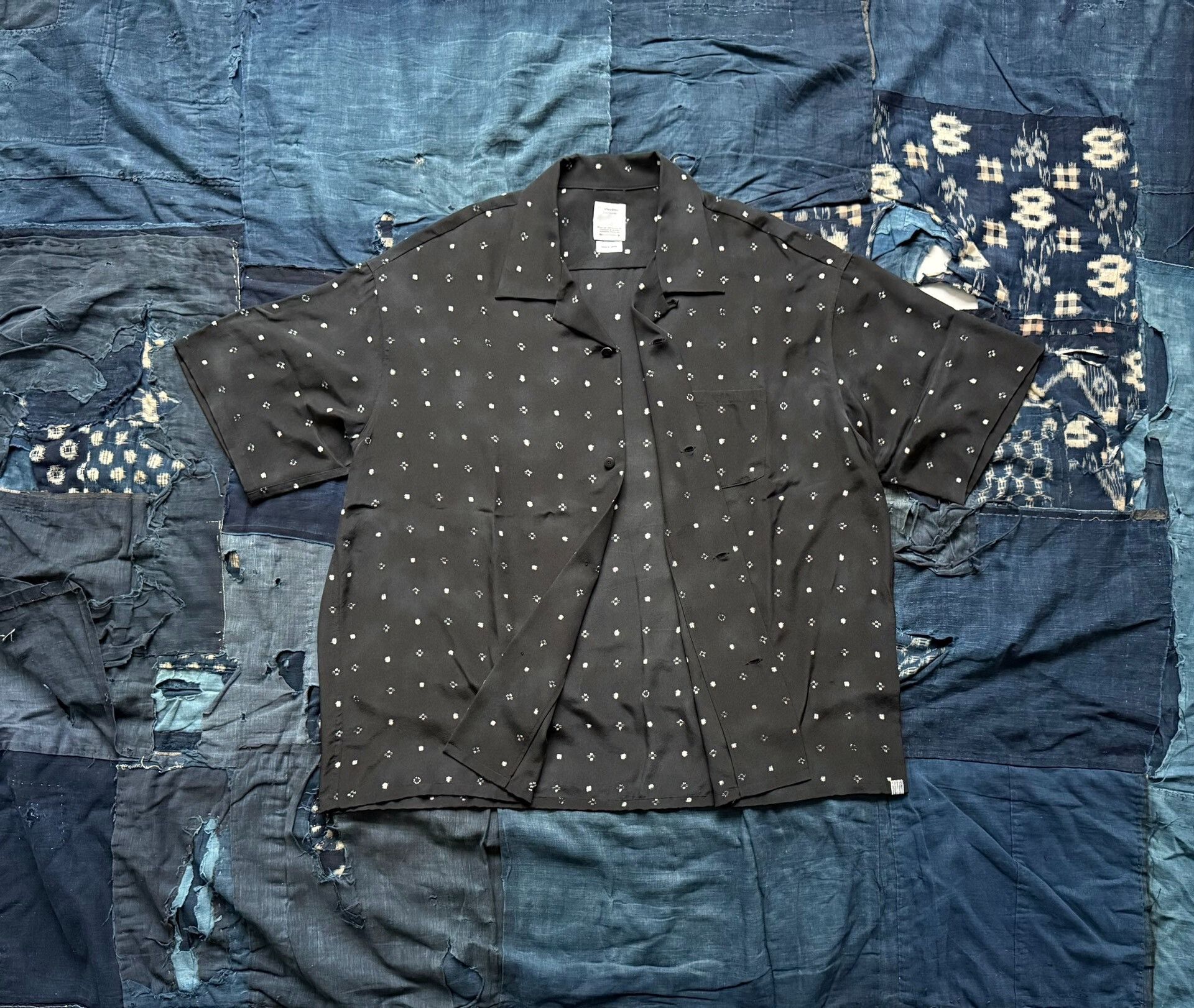 Visvim visvim crosby short-sleeve shirt in black Size US L / EU 52-54 / 3 - 2 Thumbnail