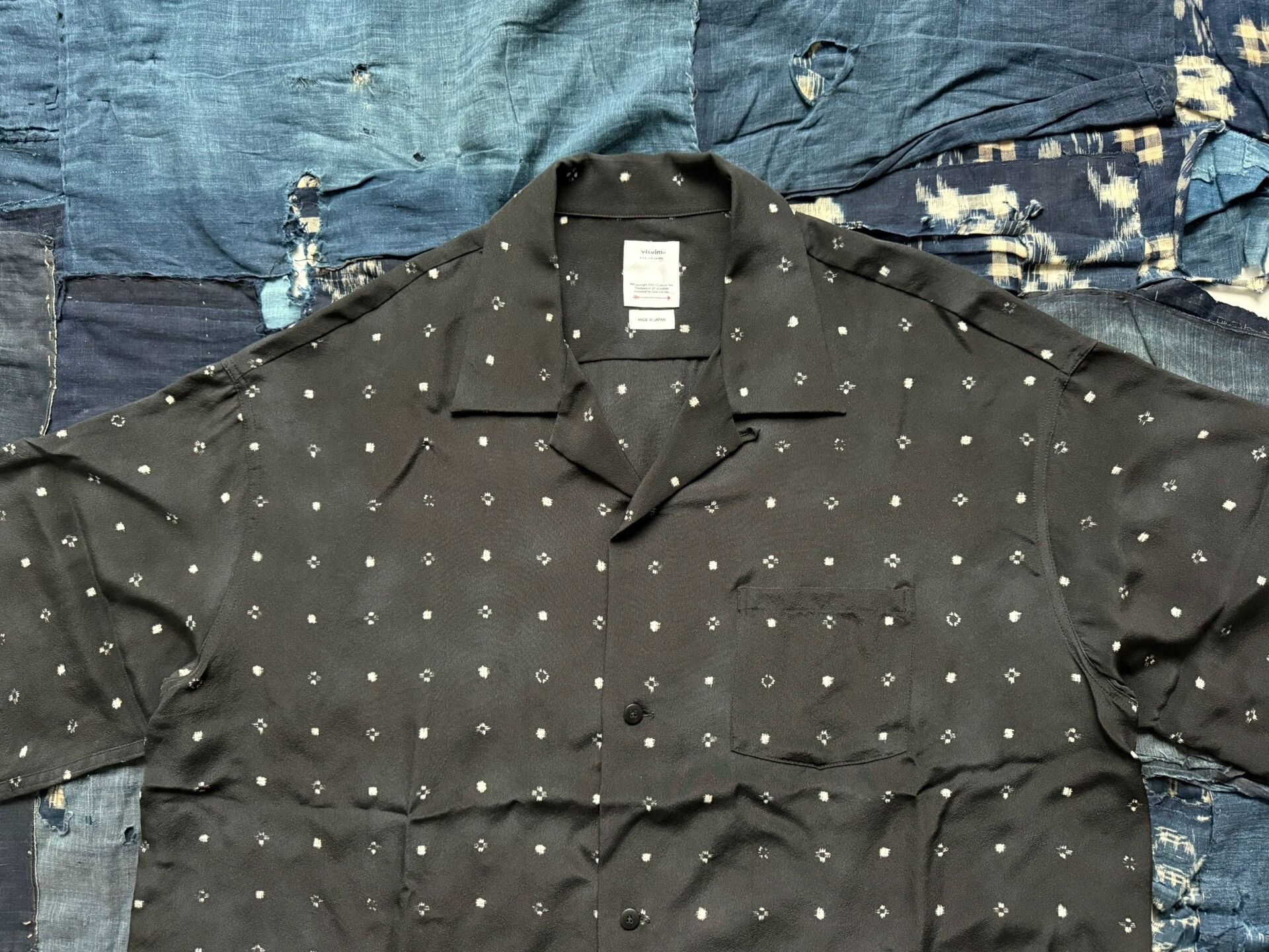 Visvim visvim crosby short-sleeve shirt in black Size US L / EU 52-54 / 3 - 4 Thumbnail