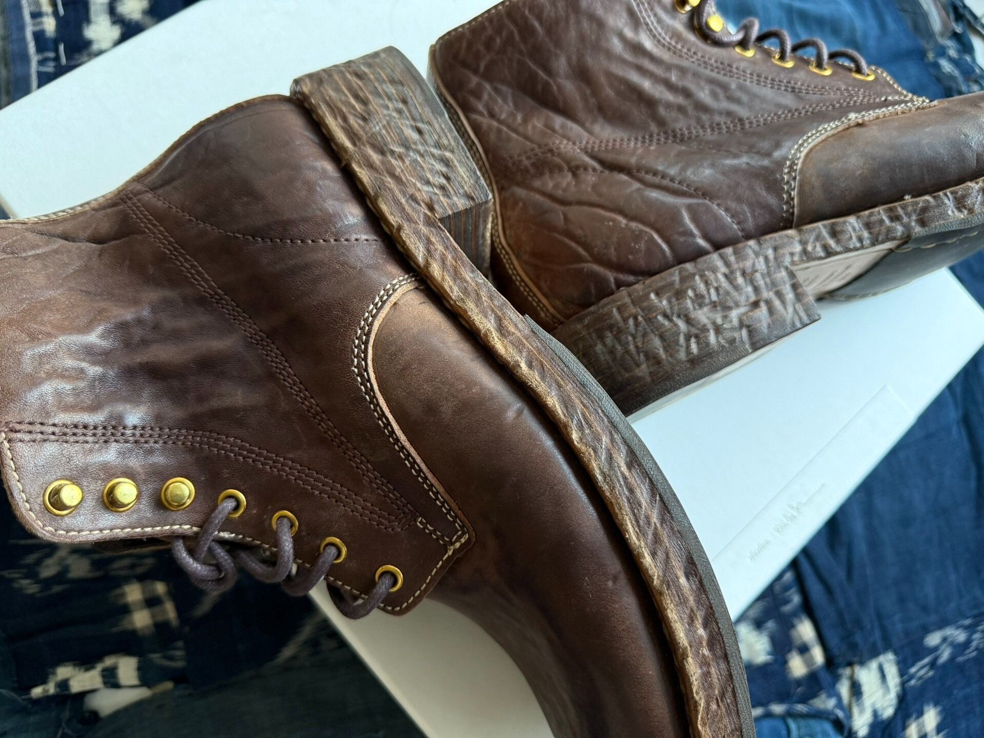 Visvim visvim virgil folk boots in deep brown Size US 9 / EU 42 - 8 Thumbnail