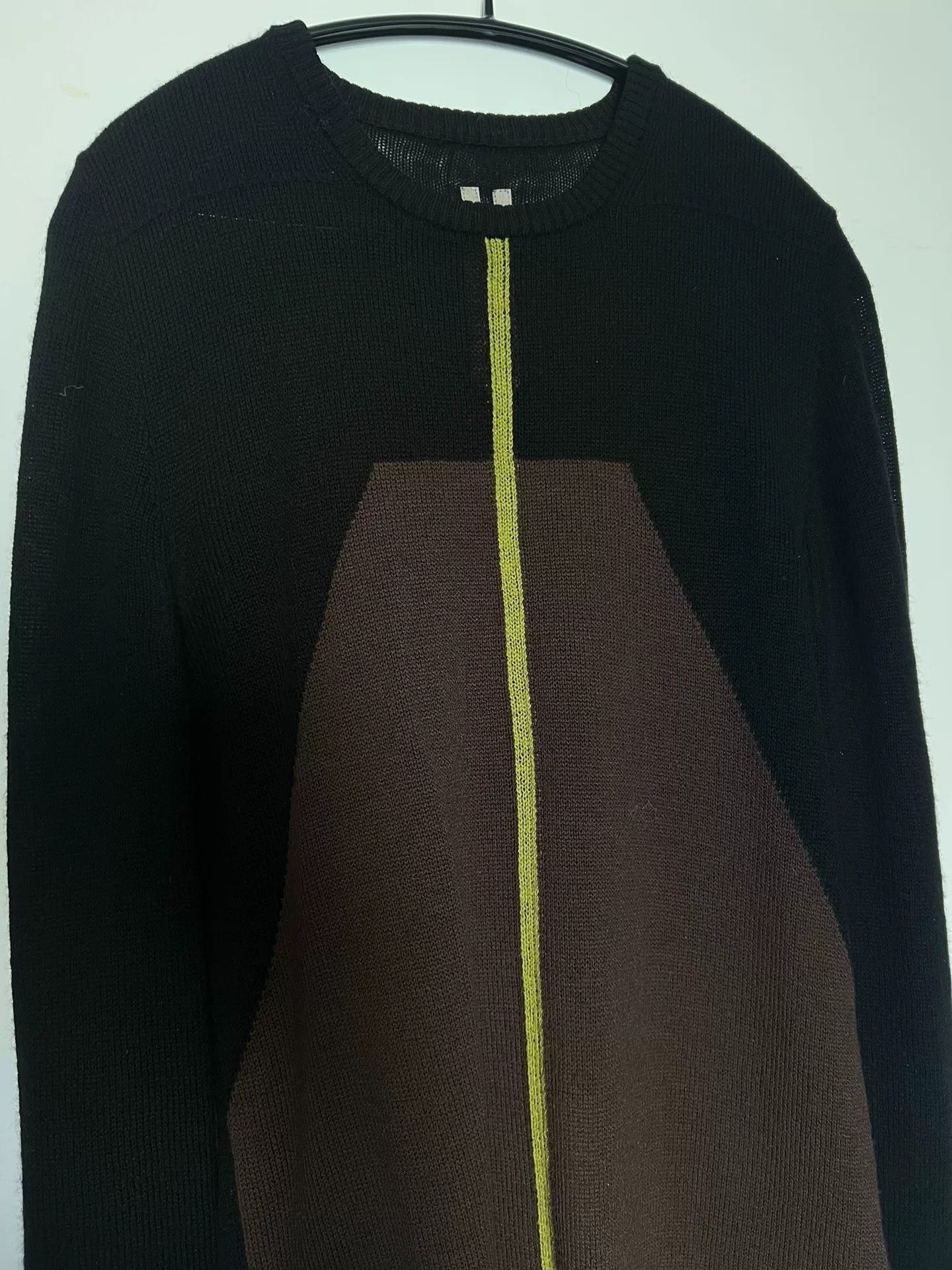 Rick Owens rick owens black color block long sleeve top Size US L / EU 52-54 / 3 - 2 Thumbnail