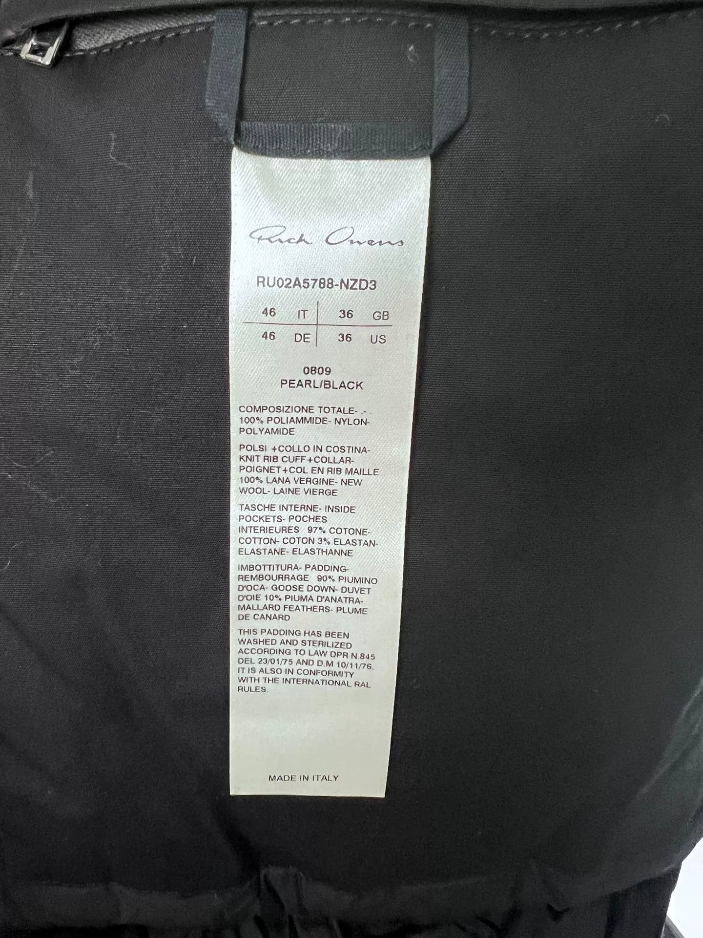 Rick Owens rick owens color-block down puffer jacket Size US L / EU 52-54 / 3 - 7 Thumbnail