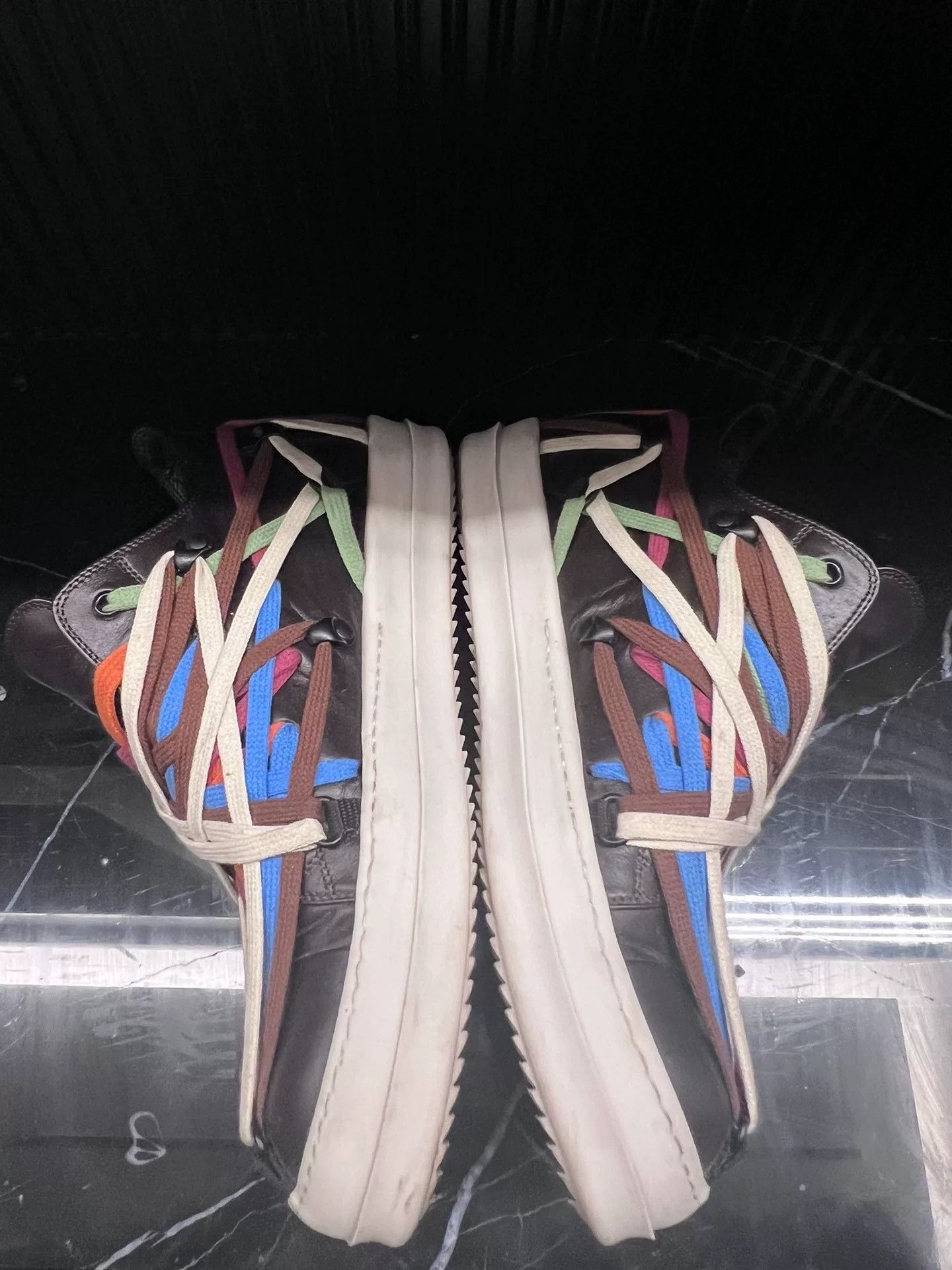rick owens colorful low-top shoes