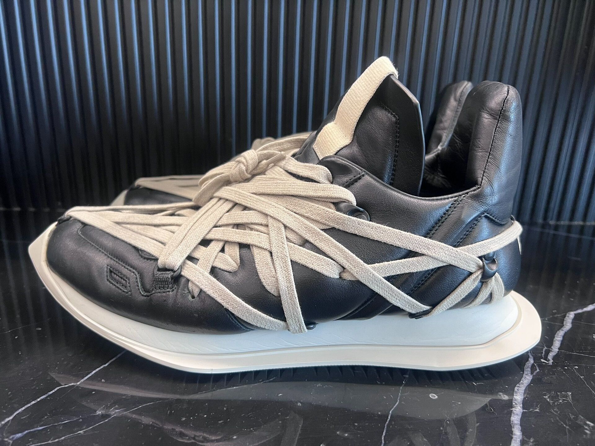 Rick Owens rick owens edgy tie-up sneaker design Size US 8 / EU 41 - 5 Thumbnail