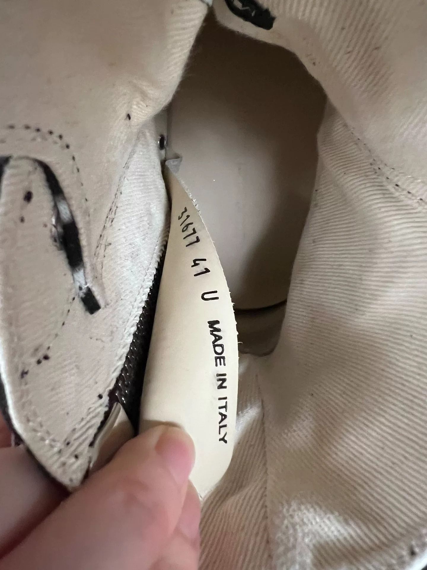 Rick Owens rick owens zebra high-top leather sneakers Size US 10 / EU 43 - 5 Thumbnail
