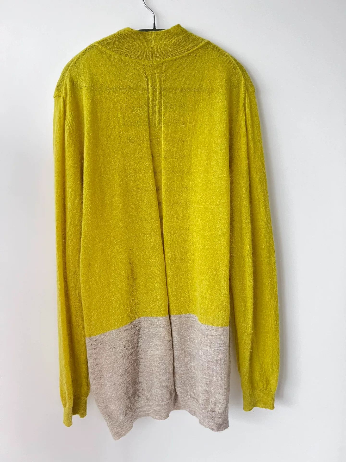 Rick Owens yellow striped oversized sweater Size ONE SIZE - 3 Thumbnail