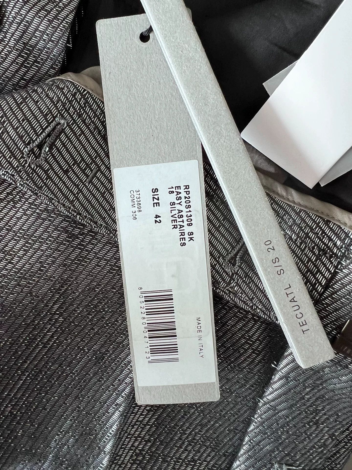 Rick Owens stylish silver cropped pants by rick owens Size US 27 - 7 Thumbnail