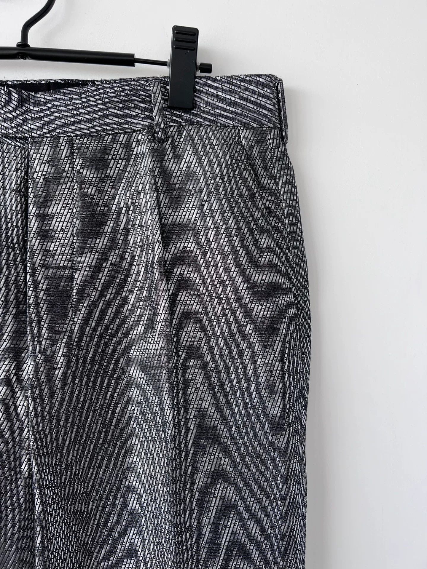 Rick Owens stylish silver cropped pants by rick owens Size US 27 - 2 Thumbnail