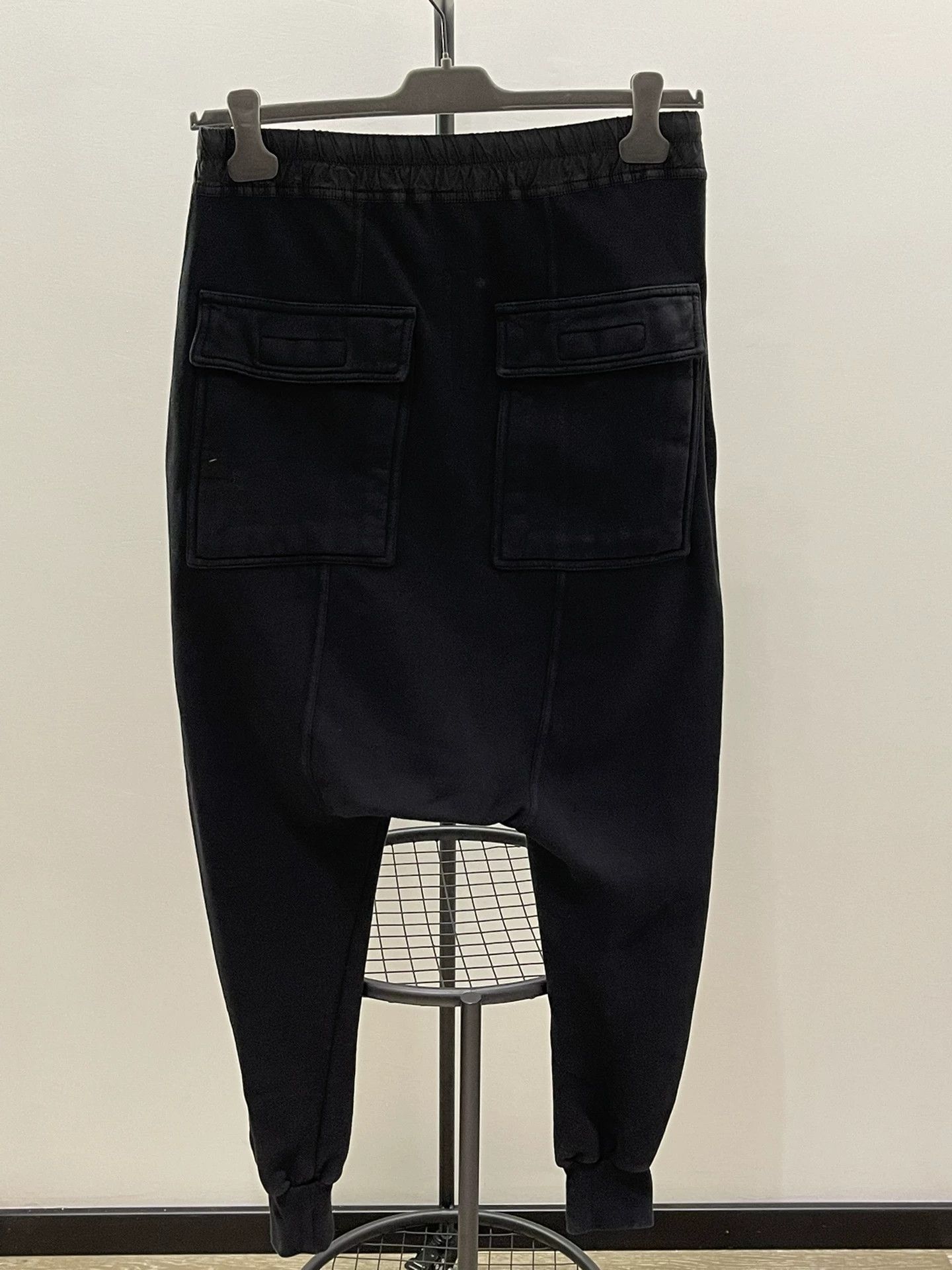 Rick Owens Rick Owens Cotton Fleece Drop-Crotch Pants Size US 26 / EU 42 - 2 Thumbnail