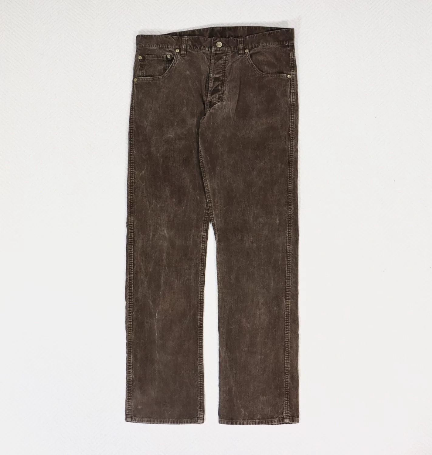 Visvim visvim fluxus slub corduroy pants dk.mud Size US 27 - 2 Thumbnail