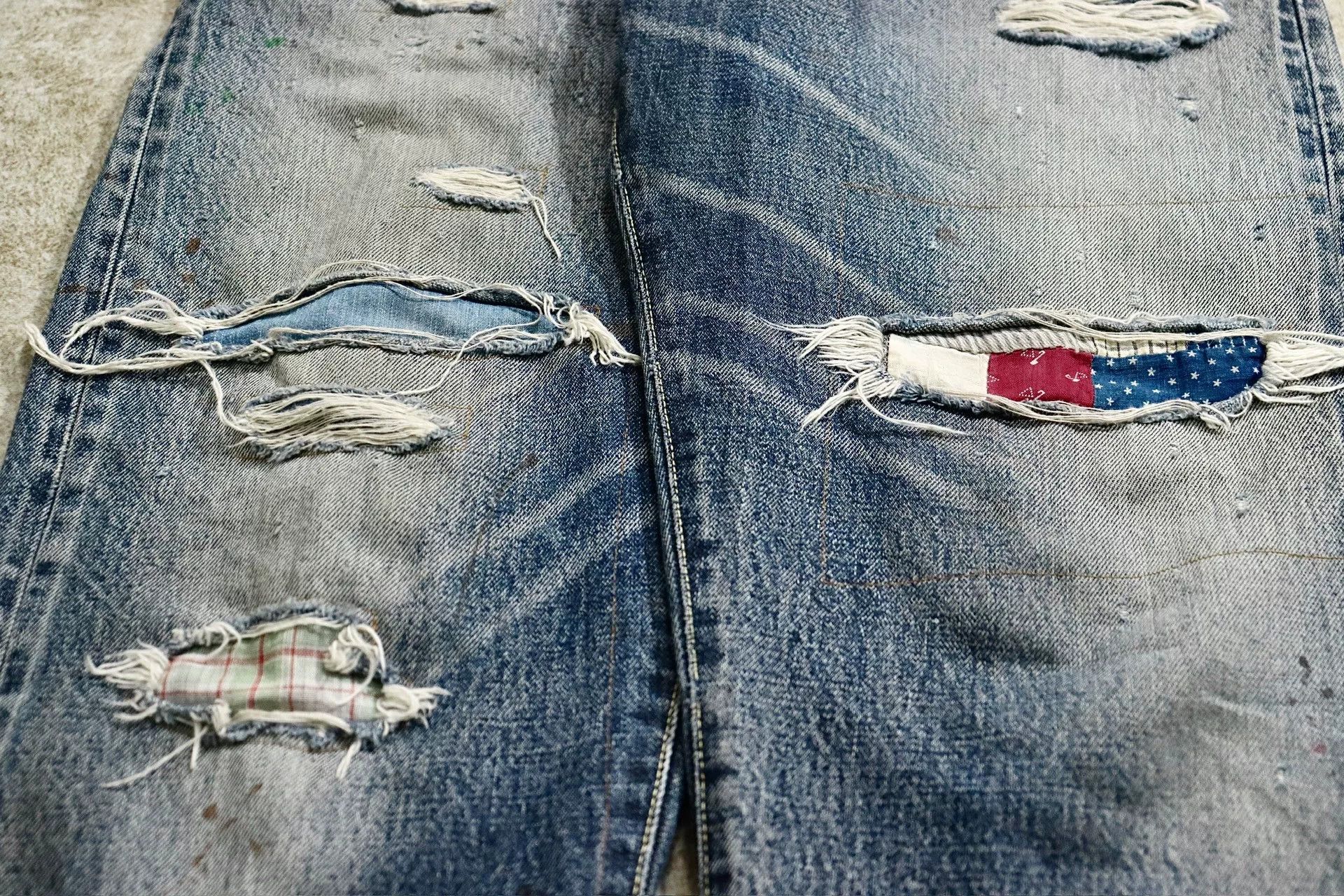 Visvim Visvim Journeyman Tacked Crash Denim Pants Size US 34 / EU 50 - 4 Thumbnail