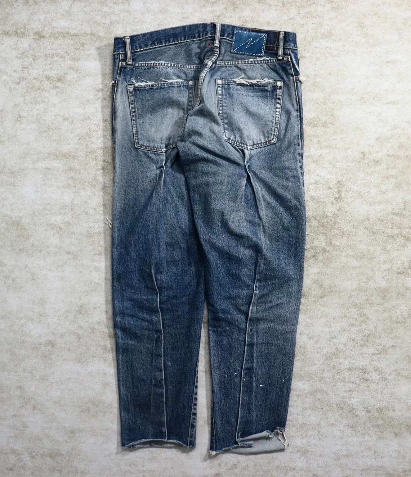 Visvim Visvim Journeyman Tacked Crash Denim Pants Size US 34 / EU 50 - 2 Thumbnail
