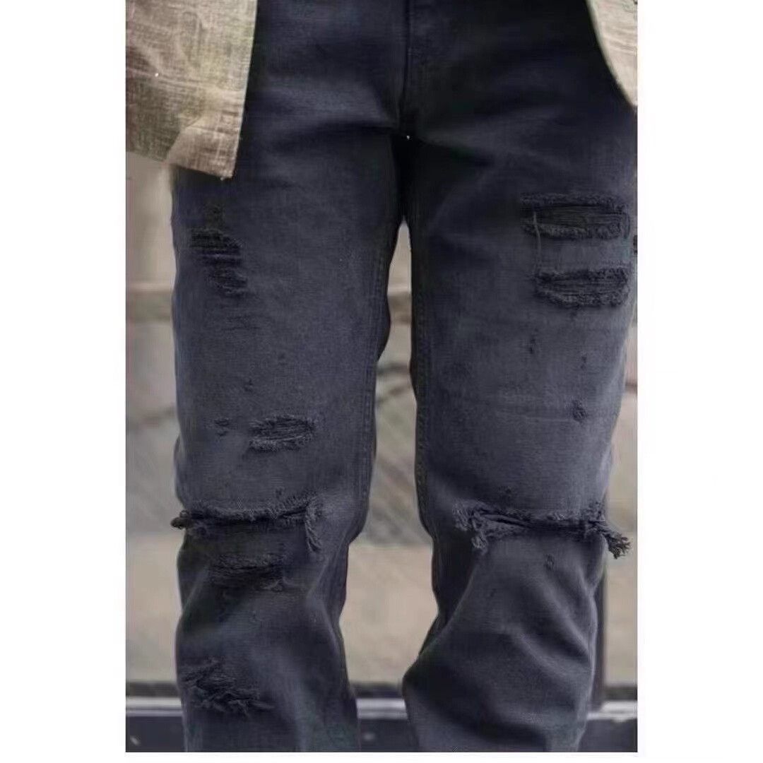 Visvim visvim damaged black jeans W34L30 Size US 34 / EU 50 - 4 Thumbnail