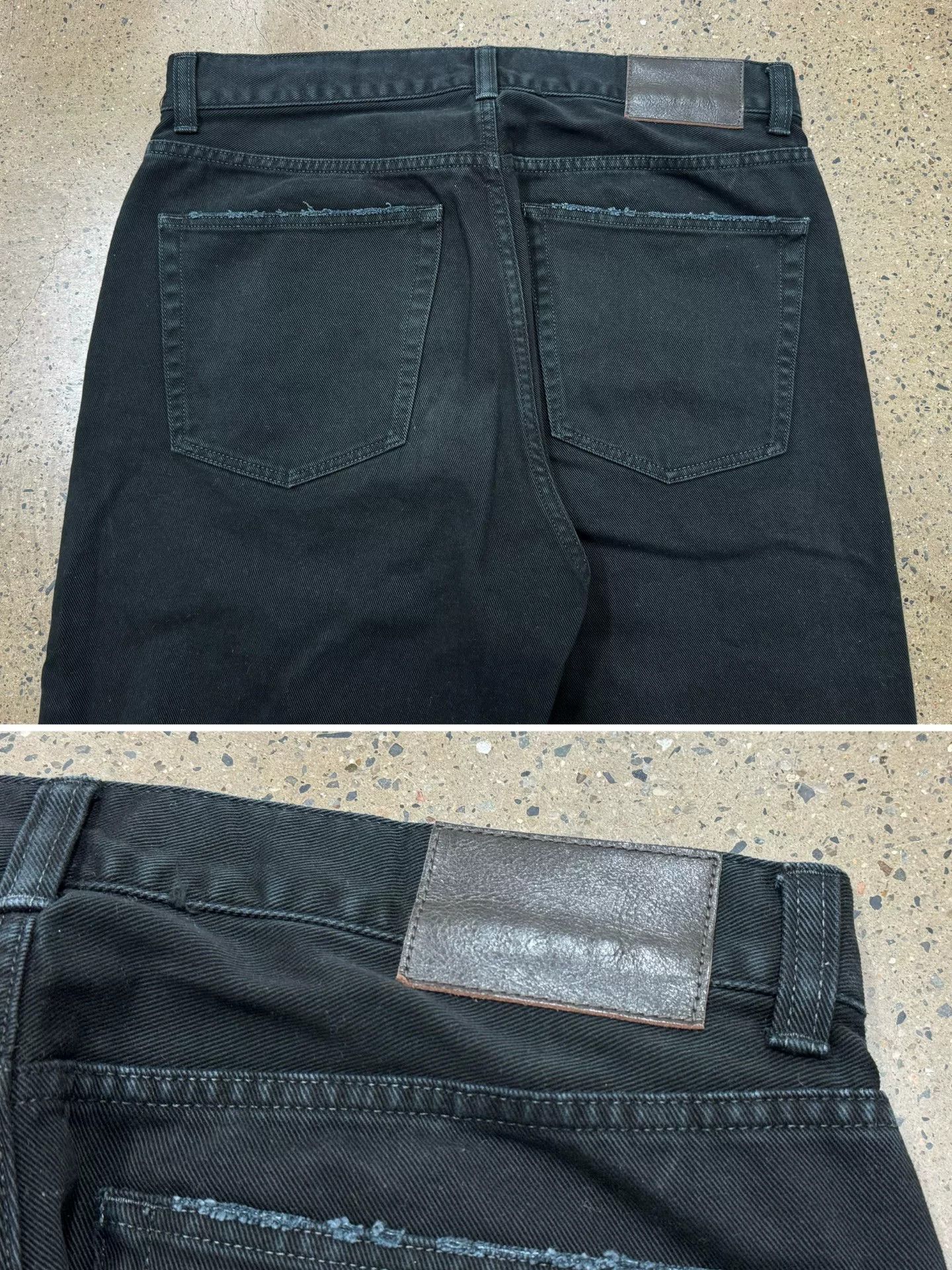 Vuja De Vuja De Relaxed-Fit Black Denim Jeans Size US 31 - 8 Thumbnail
