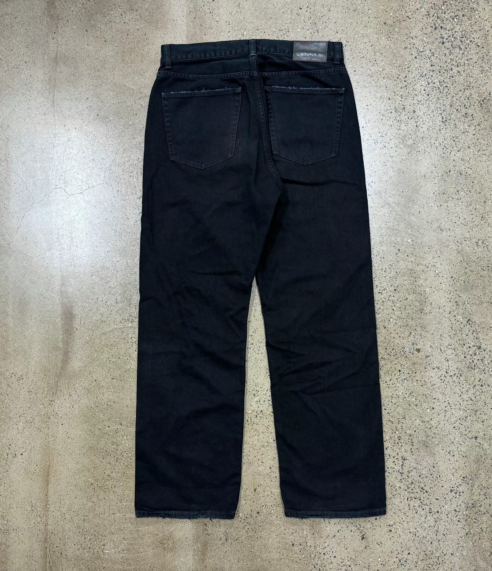 Vuja De Vuja De Relaxed-Fit Black Denim Jeans Size US 31 - 2 Thumbnail