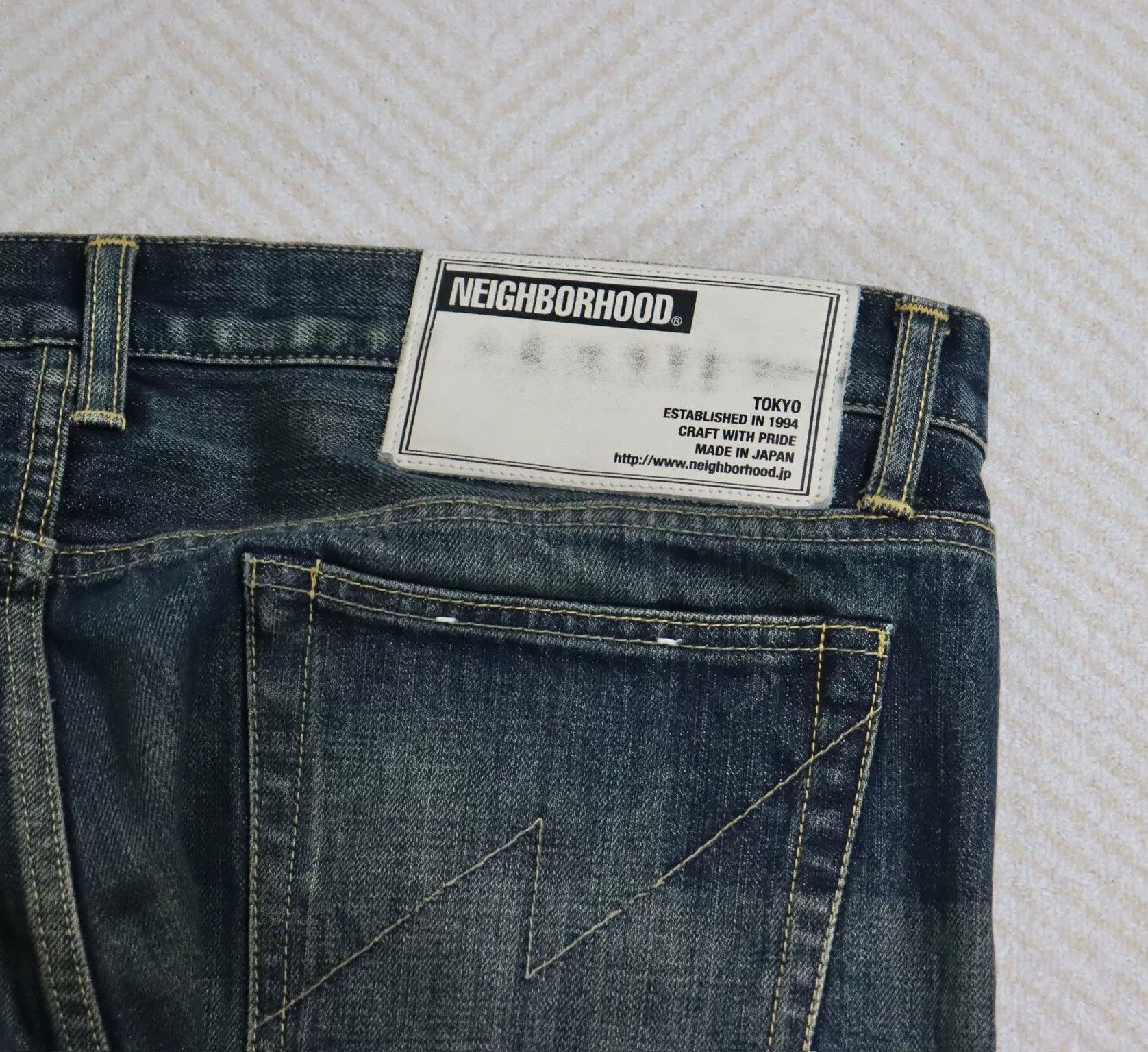 Neighborhood nbhd washed denim narrow jeans in xl Size US 31 - 6 Thumbnail