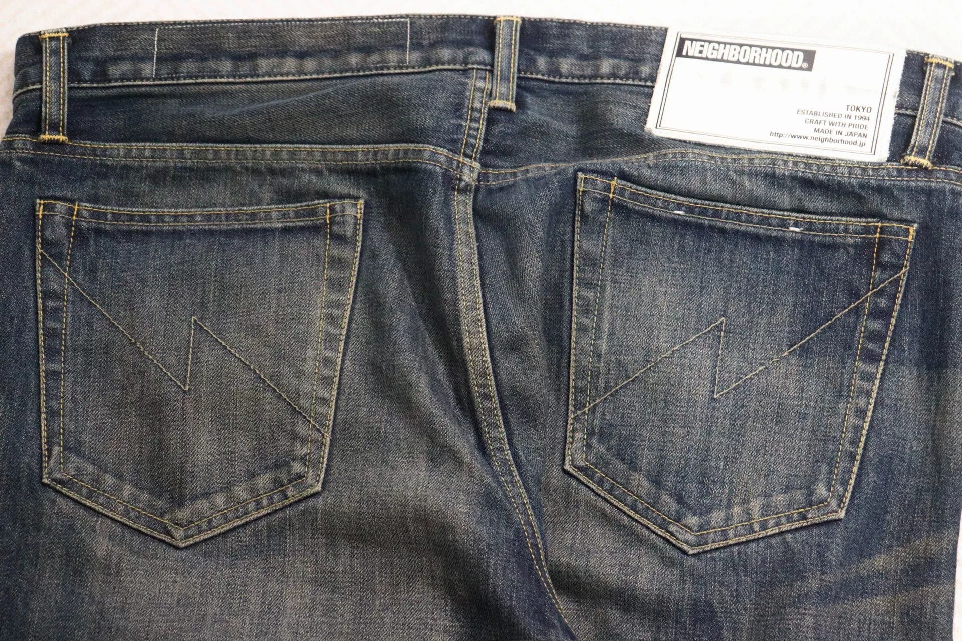 Neighborhood nbhd washed denim narrow jeans in xl Size US 31 - 4 Thumbnail