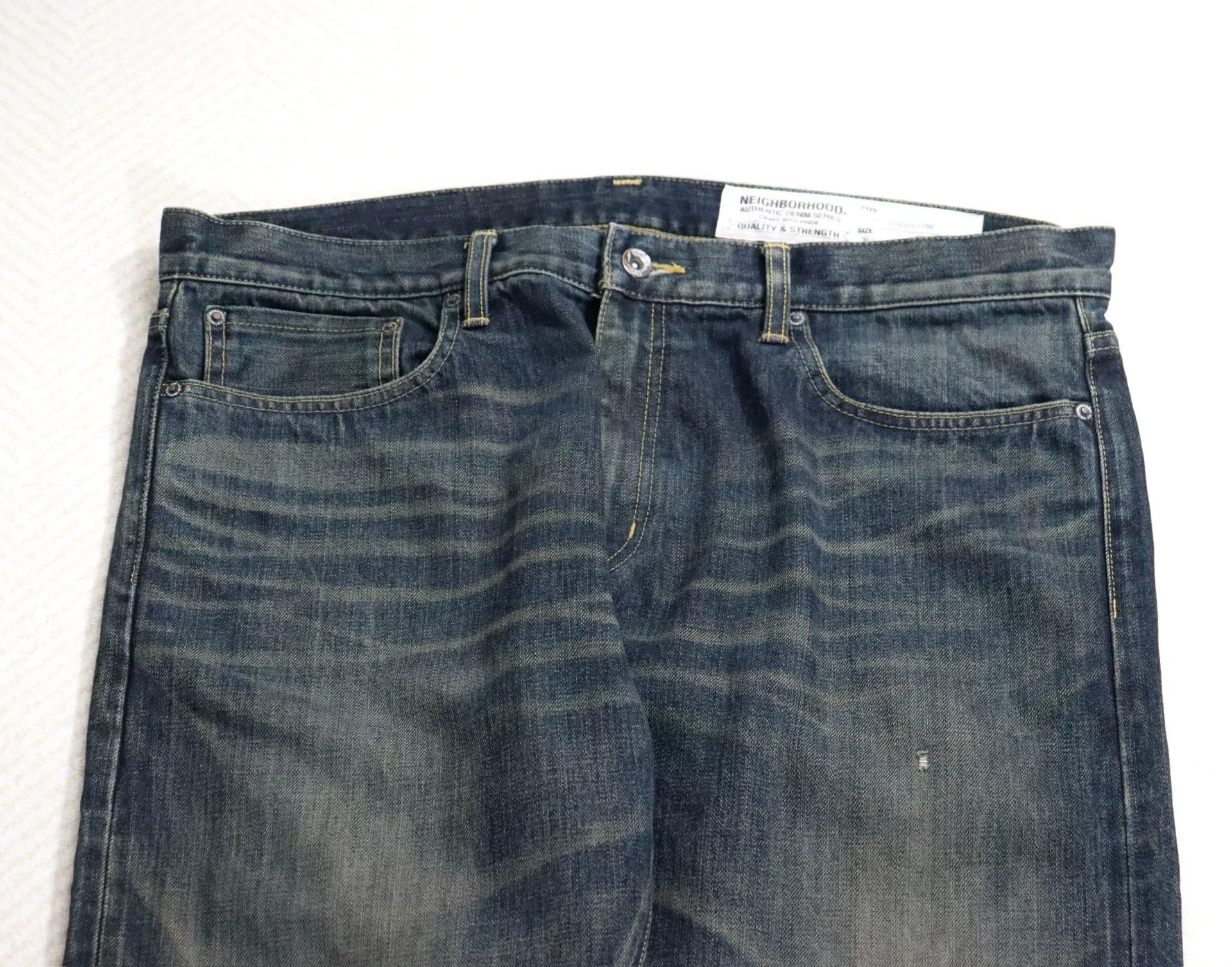 Neighborhood nbhd washed denim narrow jeans in xl Size US 31 - 5 Thumbnail