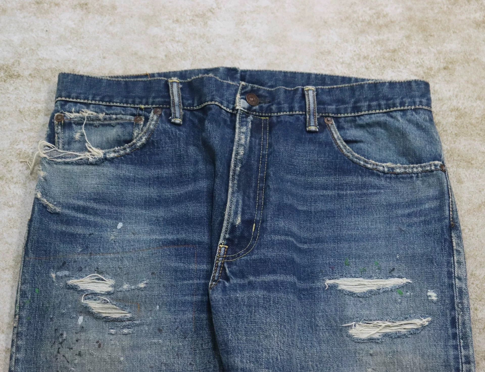 Visvim visvim journeyman pants distressed denim Size US 31 - 6 Thumbnail