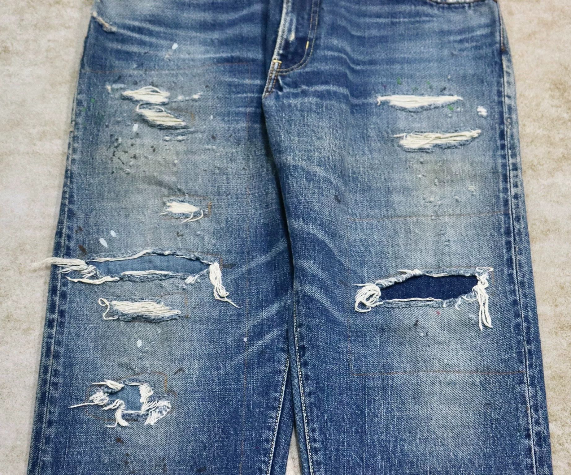 Visvim visvim journeyman pants distressed denim Size US 31 - 4 Thumbnail