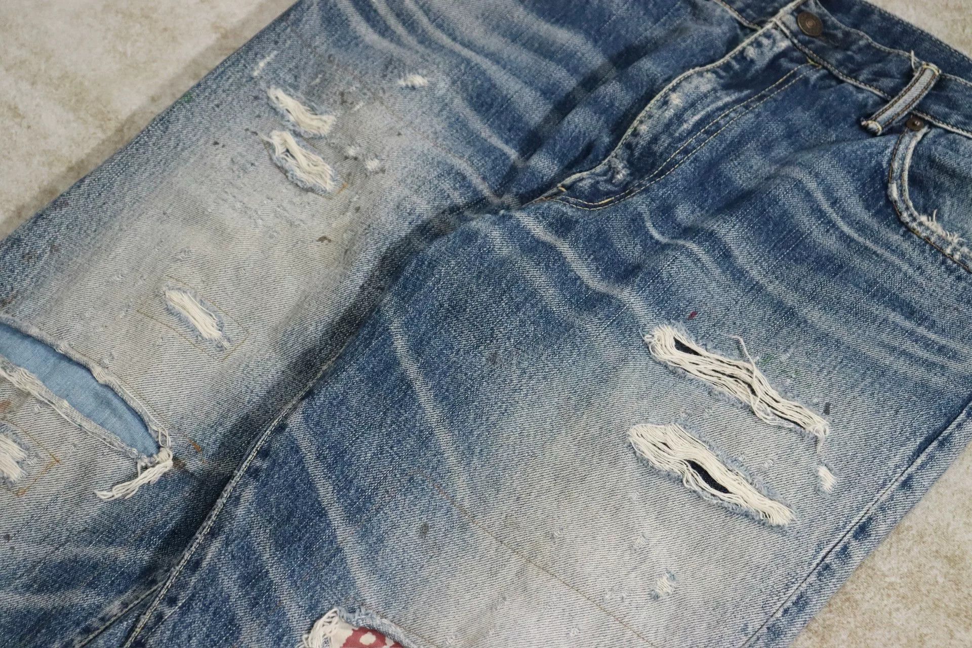 Visvim visvim 19aw journeyman tacked crash jeans Size US 34 / EU 50 - 5 Thumbnail