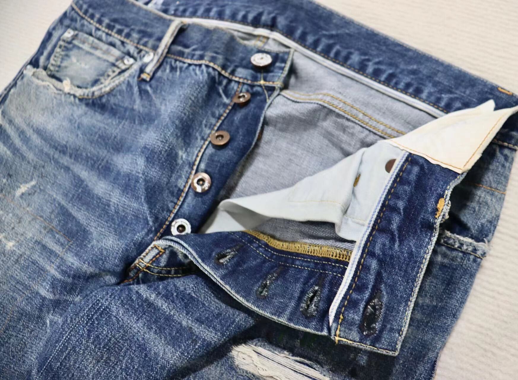 Visvim visvim social sculpture distressed denim pants Size US 31 - 6 Thumbnail