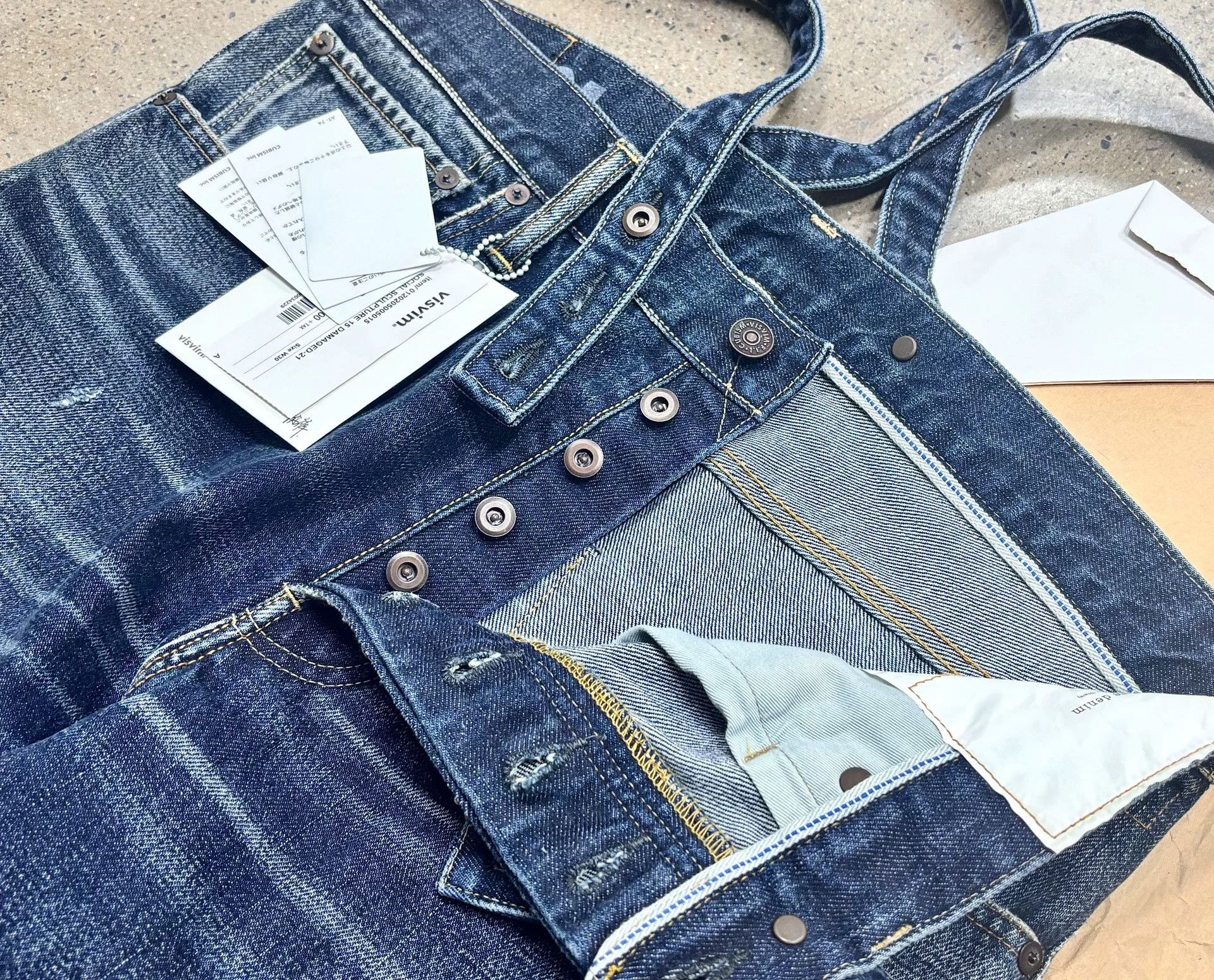 Visvim visvim social sculpture damaged denim overalls Size US 30 / EU 46 - 7 Thumbnail