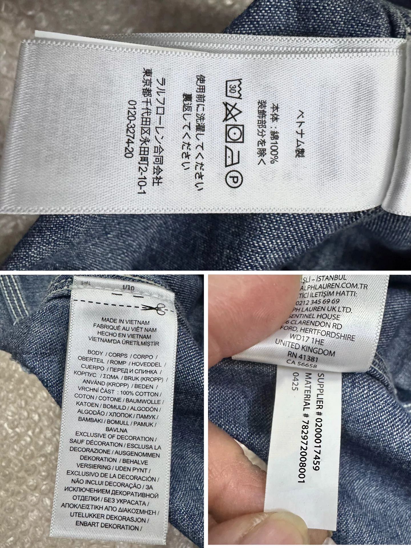 RRL Ralph Lauren RRL Double RL Indigo Denim Jacket with Corduroy Collar Size US S / EU 44-46 / 1 - 9 Thumbnail