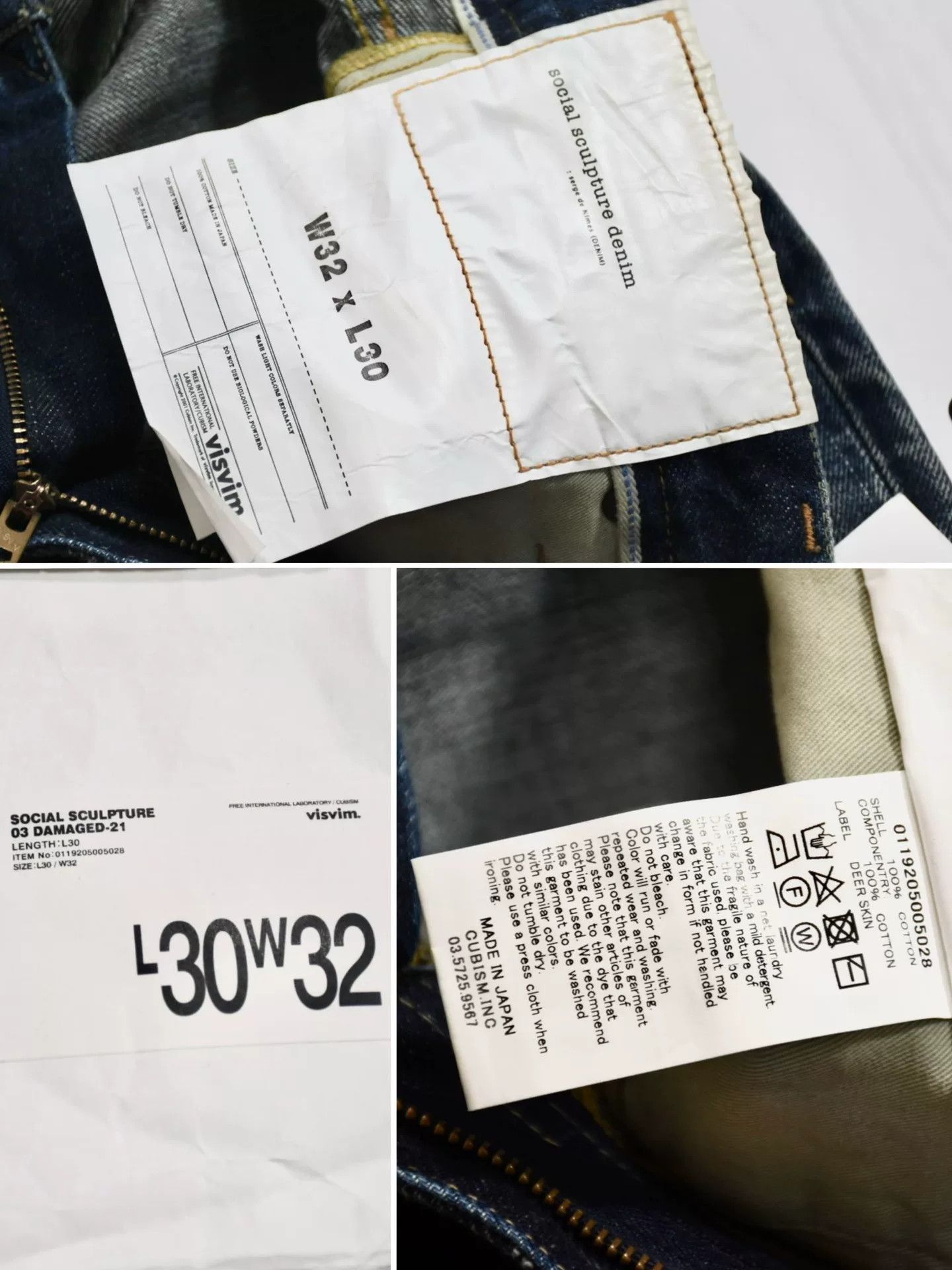 Visvim visvim 03D21 Social Sculpture Damaged-21 Jeans Size US 32 / EU 48 - 8 Thumbnail